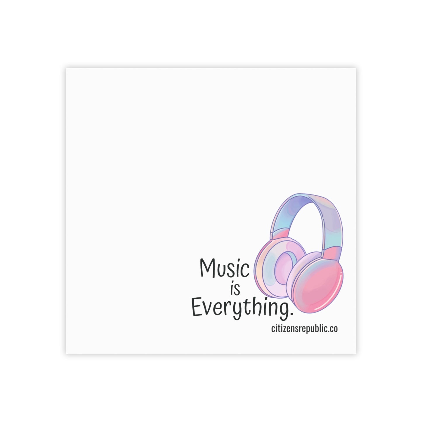 Music is Everything Post-it® Note Pads