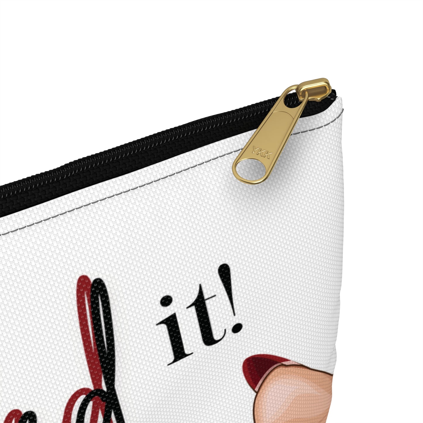 Nailed It Red Tips Cosmetics Pouch