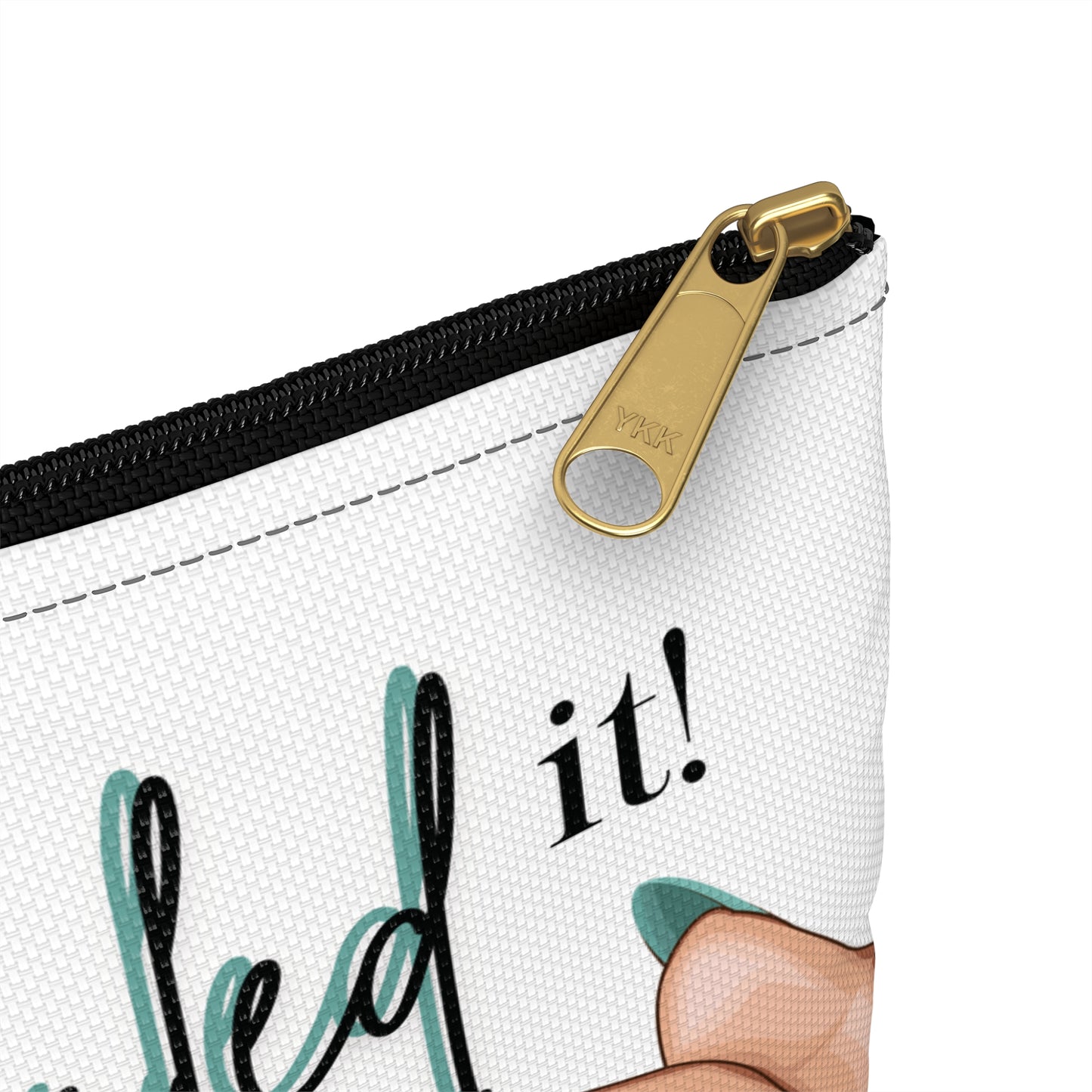 Nailed It Turquoise Accessory Pouch