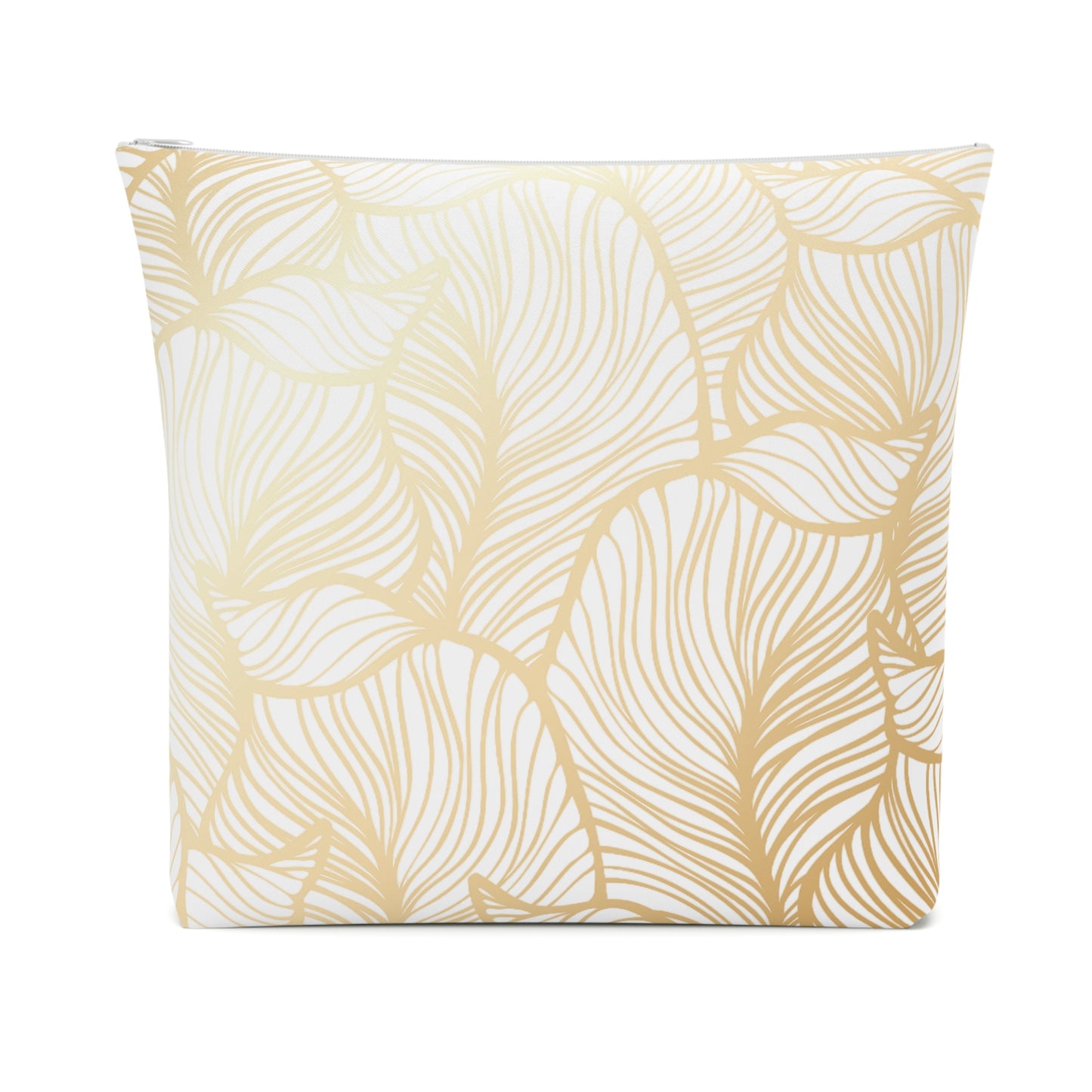 Gold Leaf - Cotton Cosmetic Bag