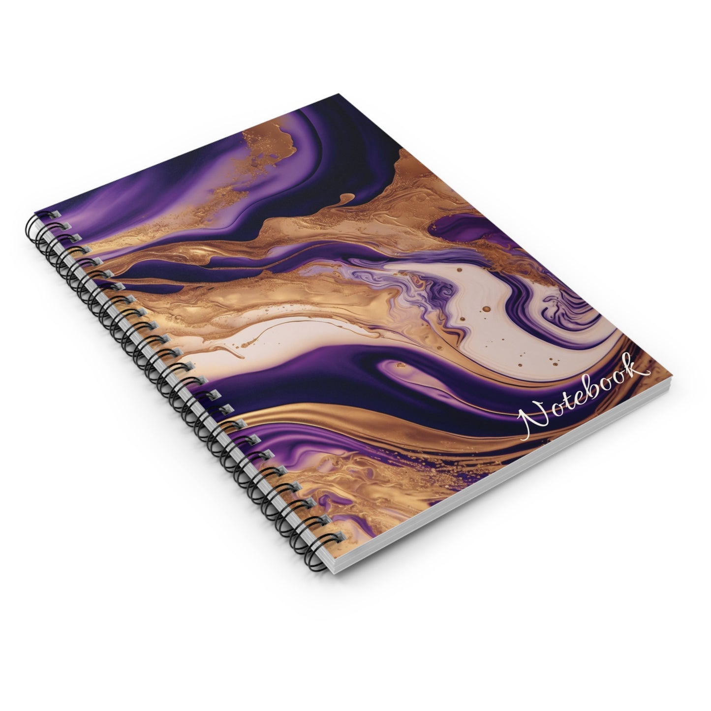 Lilac & Marbled - Spiral Notebook
