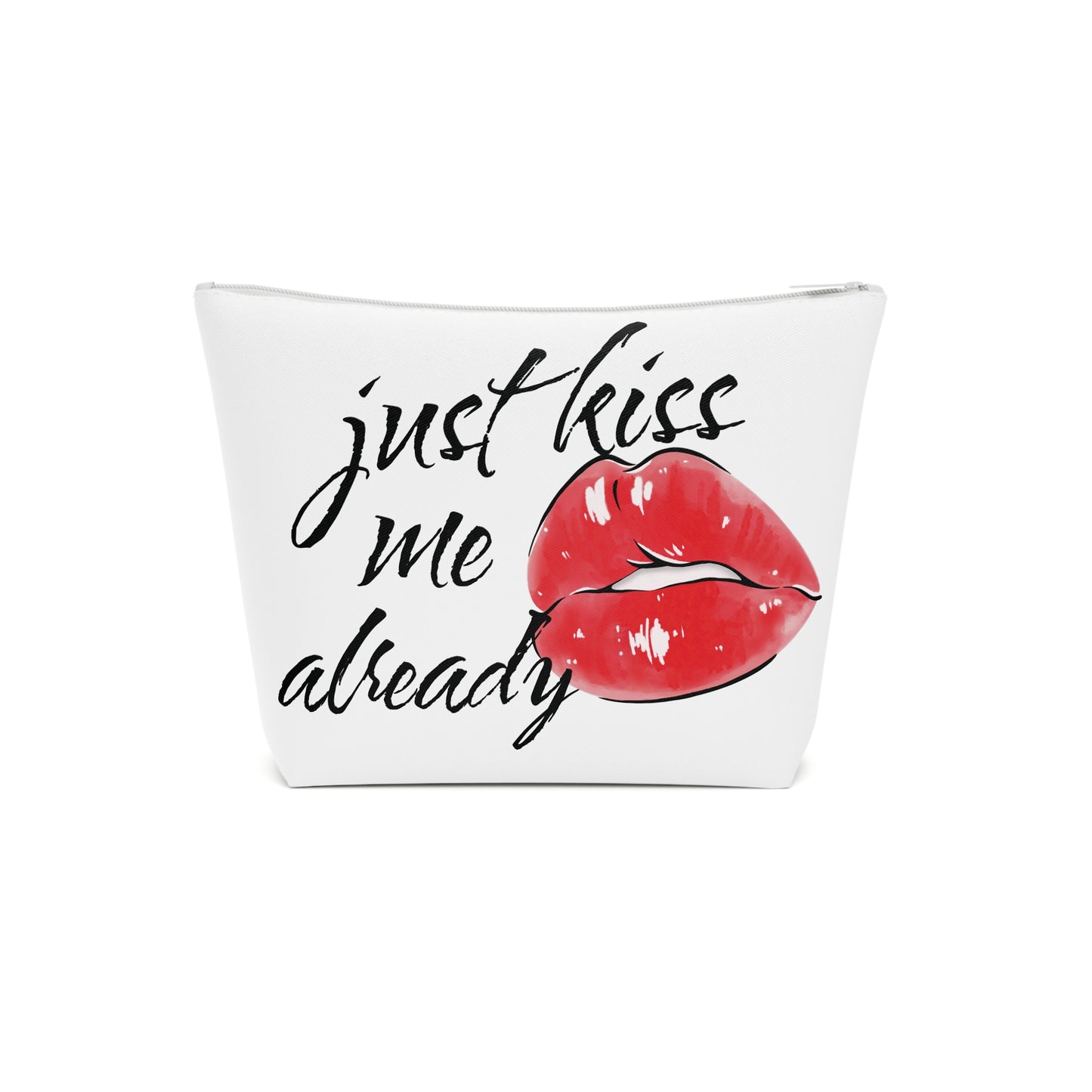 Kiss Me Already Cotton Cosmetic Bag