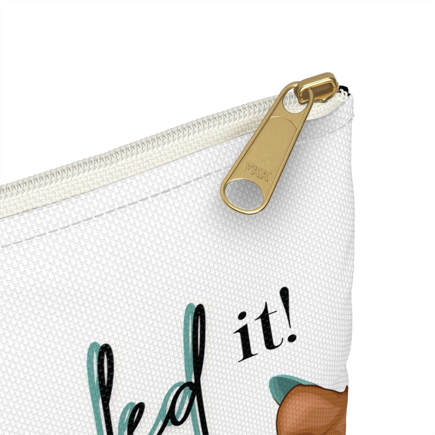Nailed It Turquoise Cosmetic Pouch