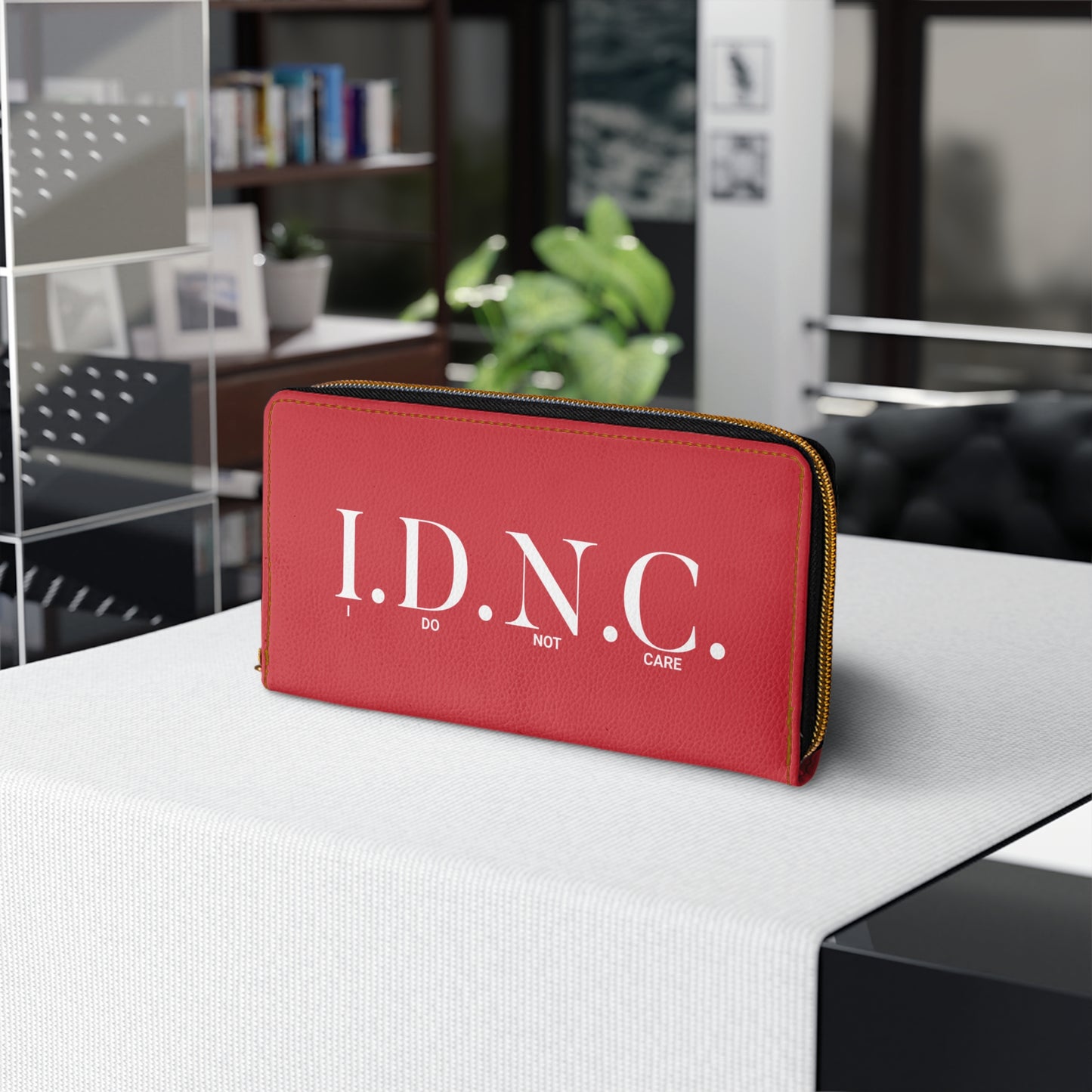 I.D.N.C. Zipper Wallet