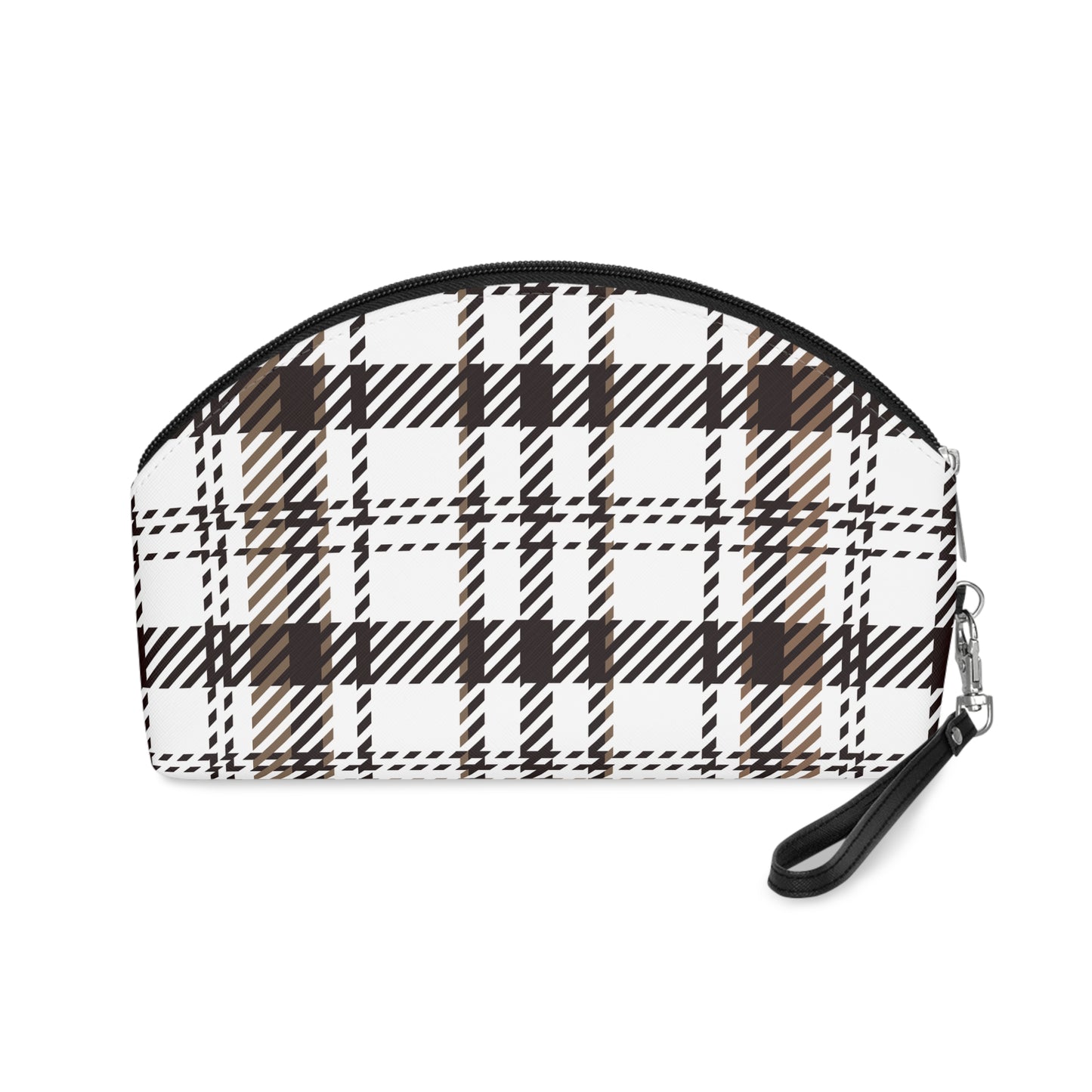 Neutral & Plaided - Makeup Bag