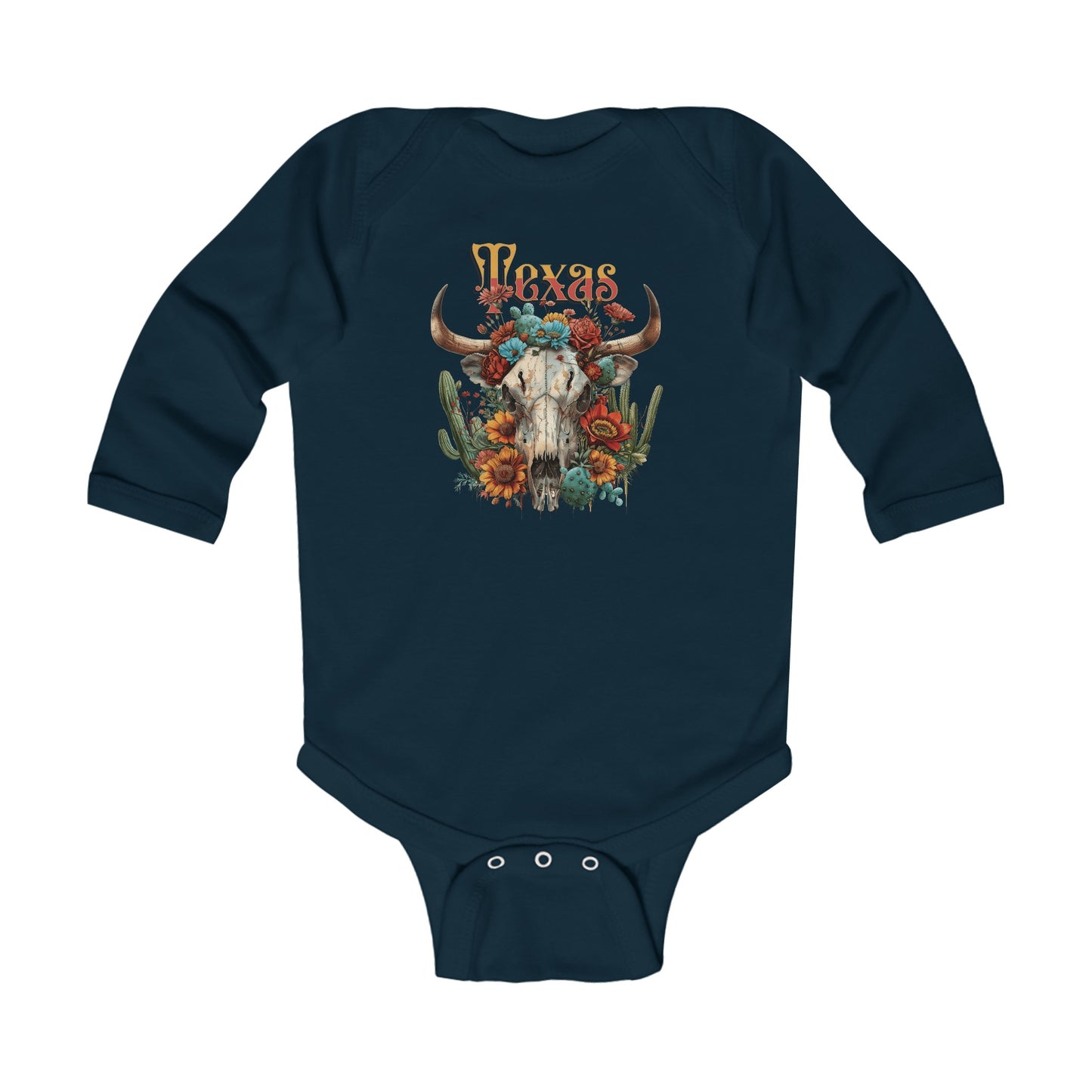 TEXAS Long Sleeve Bodysuit NB-18M