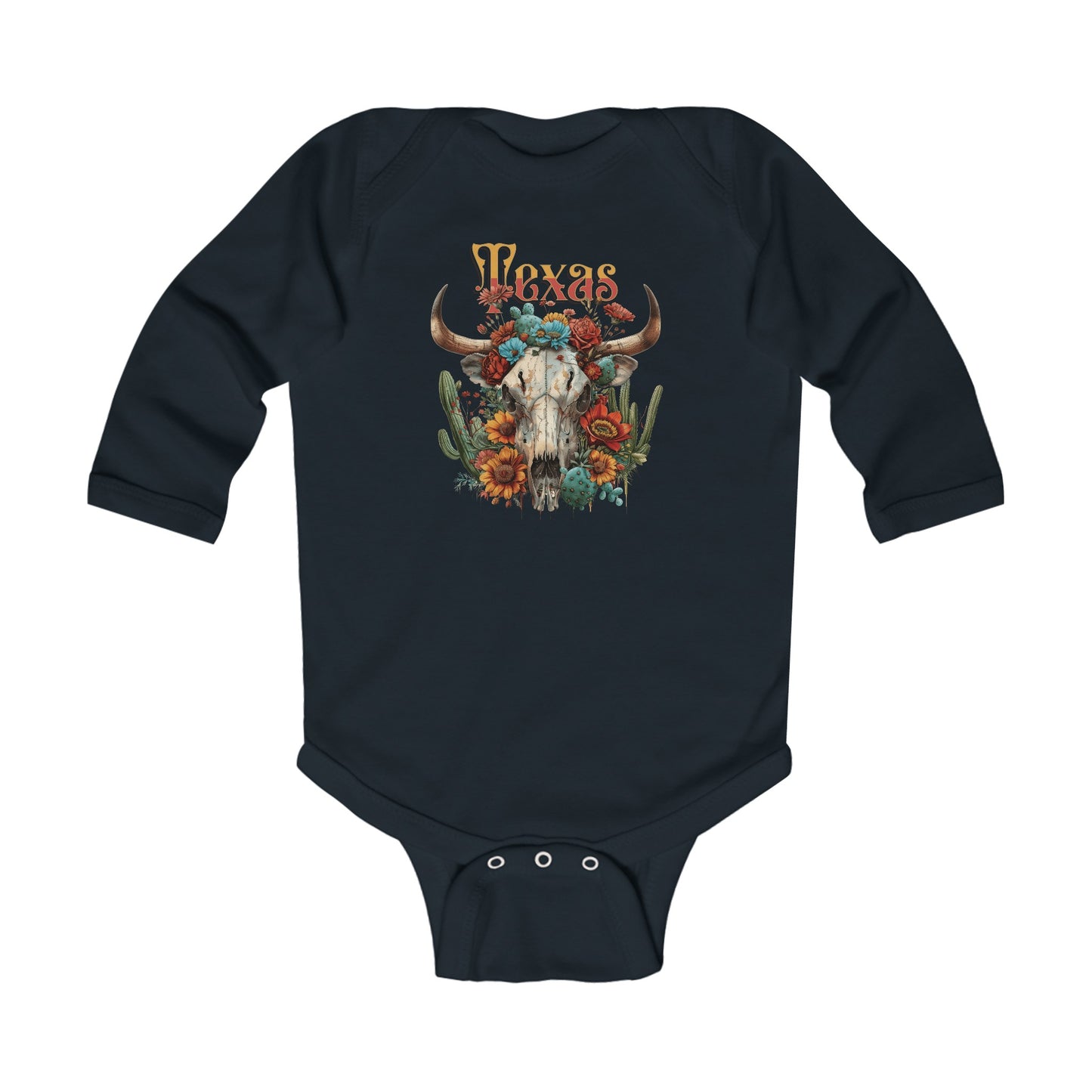 TEXAS Long Sleeve Bodysuit NB-18M