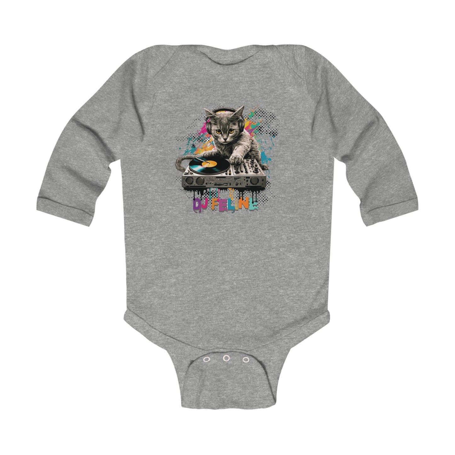 DJ Feline Long Sleeve Bodysuit NB-18M