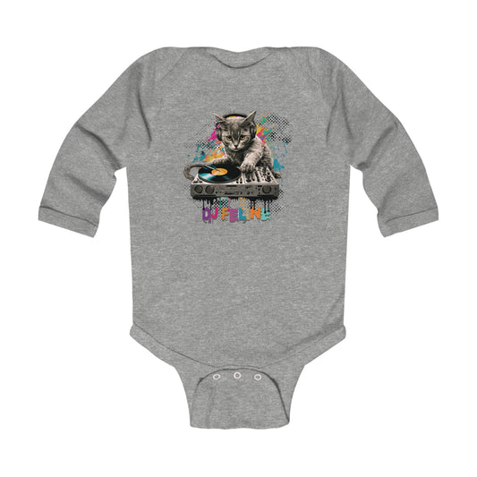 DJ Feline Long Sleeve Bodysuit NB-18M