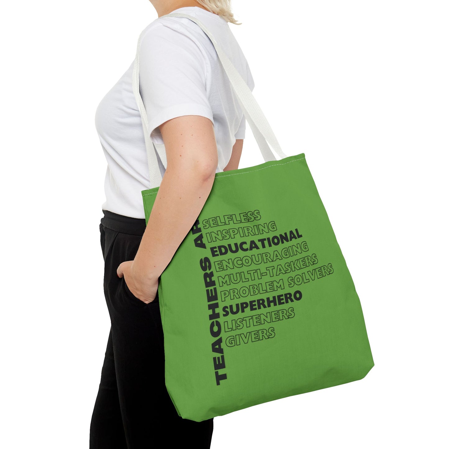 Teachers aka Superheroes - Green Tote Bag