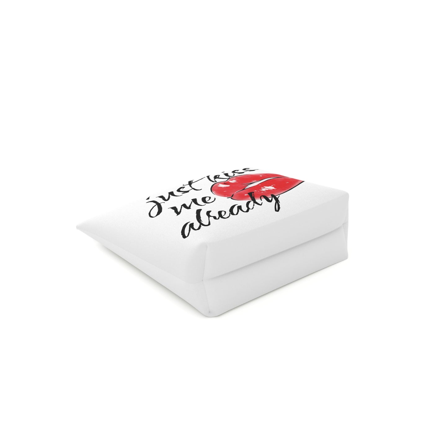 Kiss Me Already Cotton Cosmetic Bag