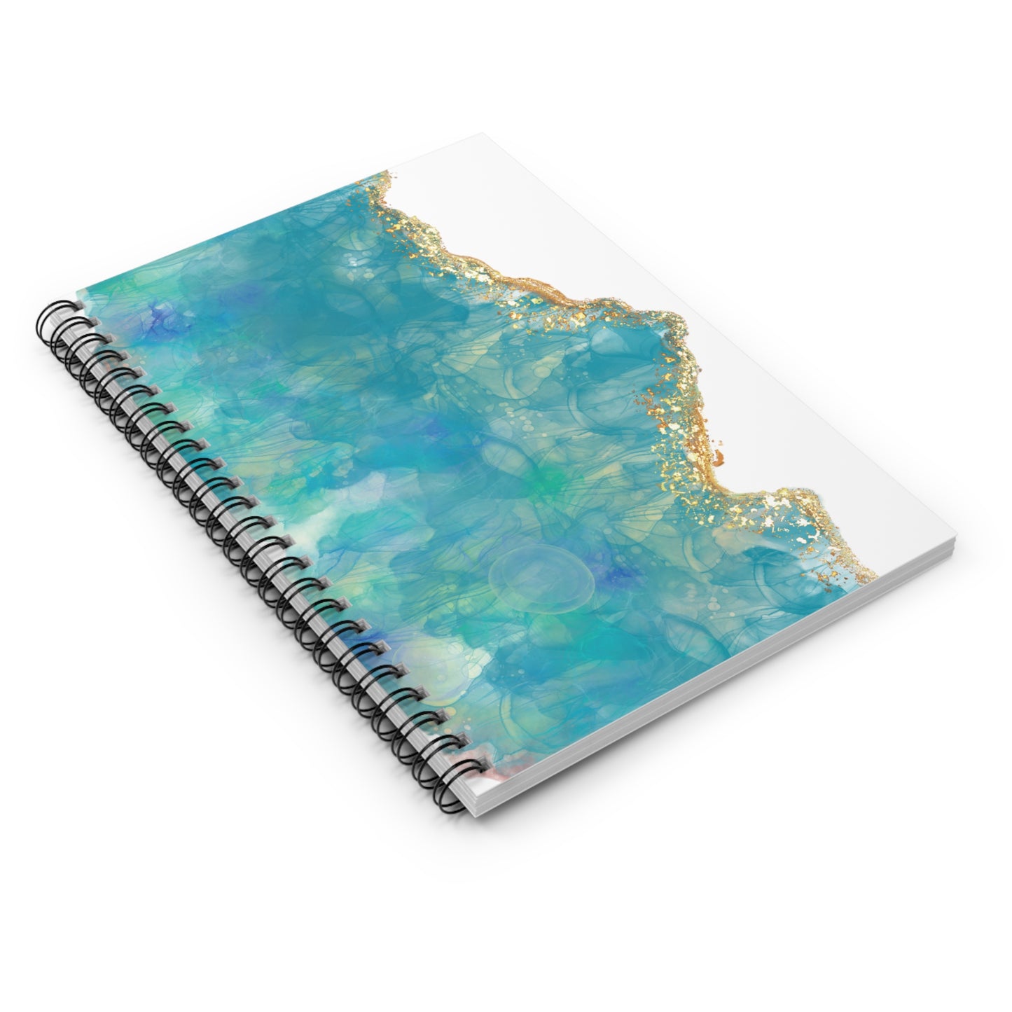 Turquoise Geode - Spiral Notebook