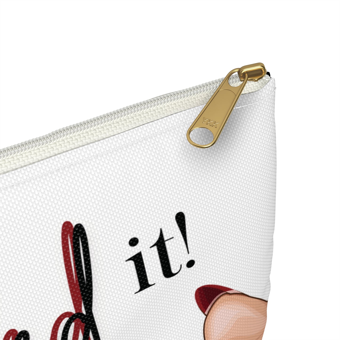 Nailed It Red Tips Cosmetics Pouch