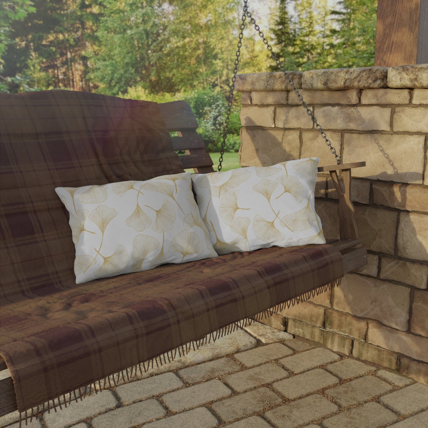 Ginkgo - Outdoor Decorative Accent Pillows