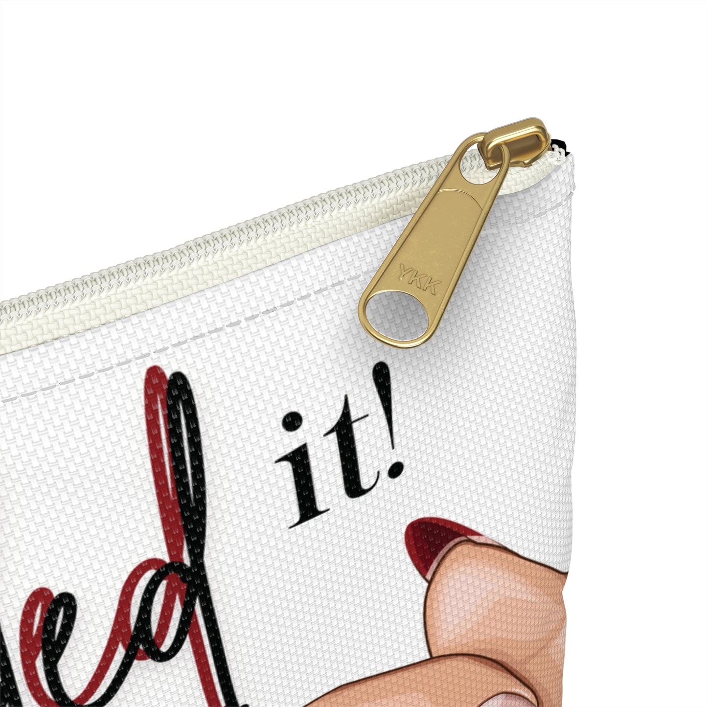 Nailed It Red Tips Cosmetics Pouch