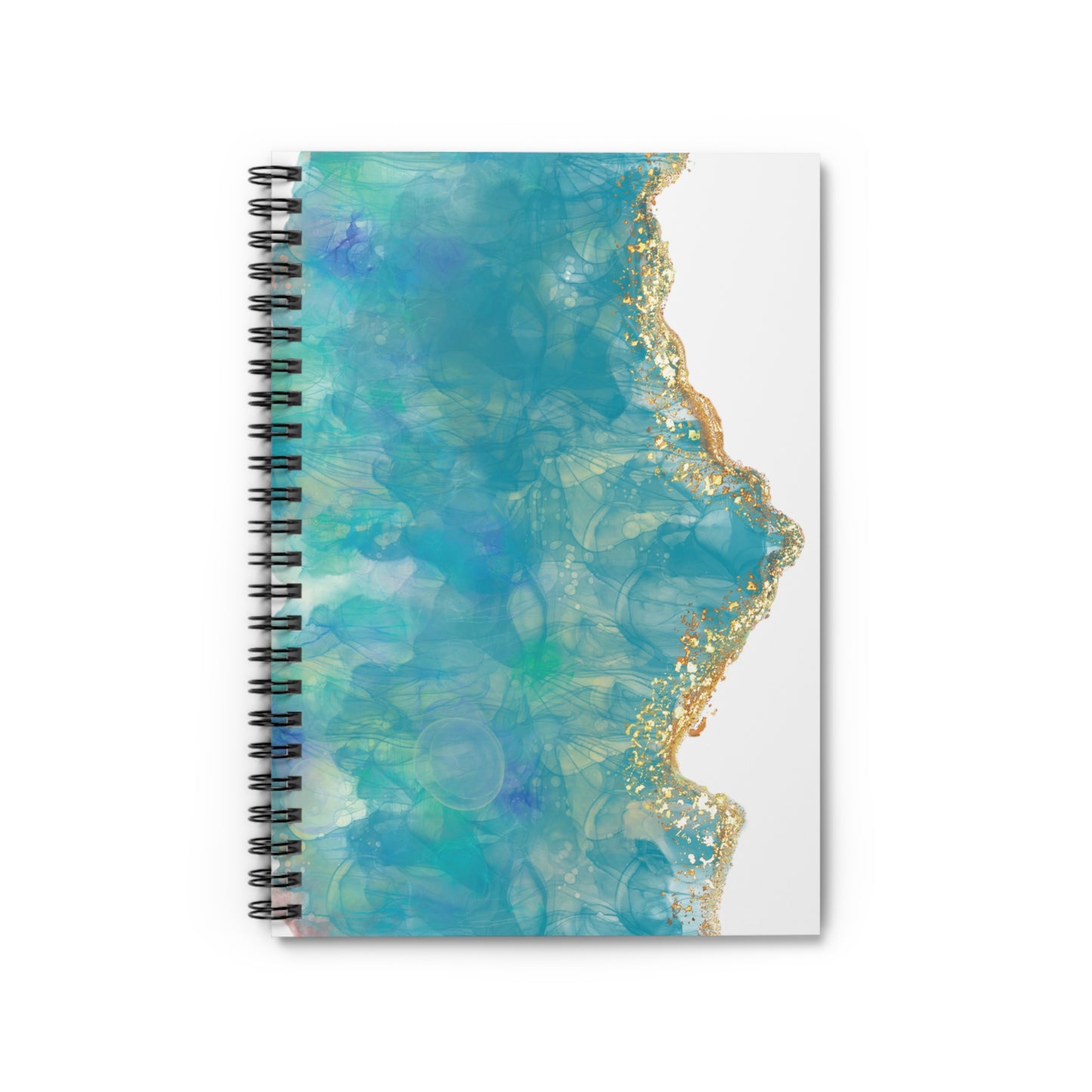Turquoise Geode - Spiral Notebook