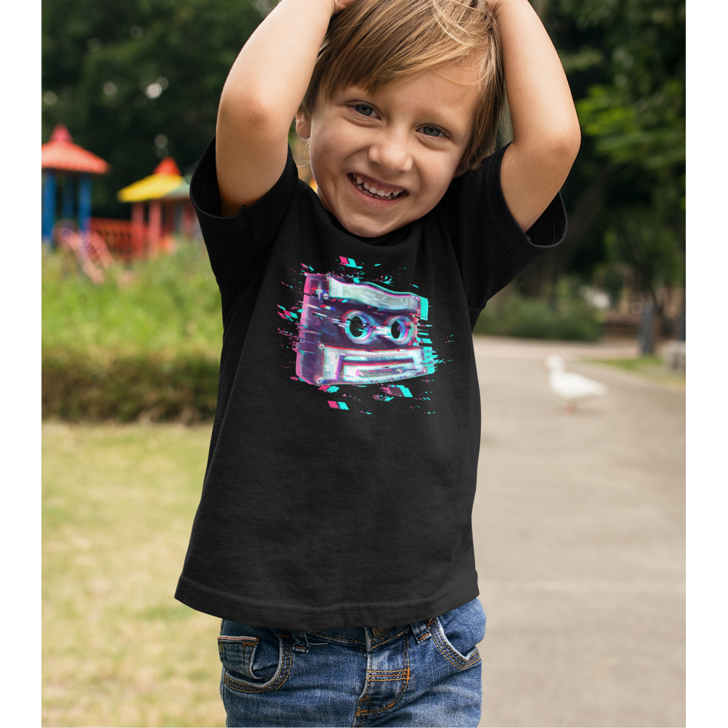 Glitch Cassette - Short Sleeve Tee 2T-5T