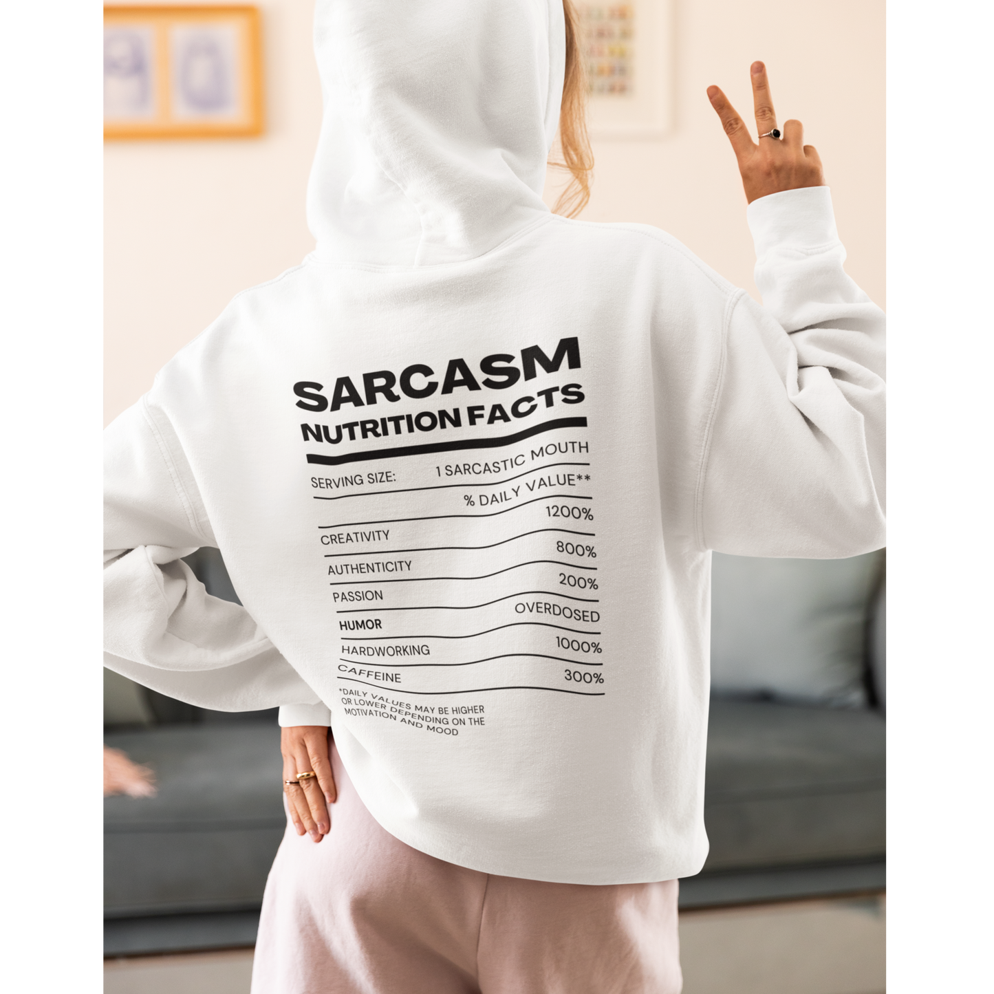 Nutritional Facts - Women's Graphic Hoodie Pullover