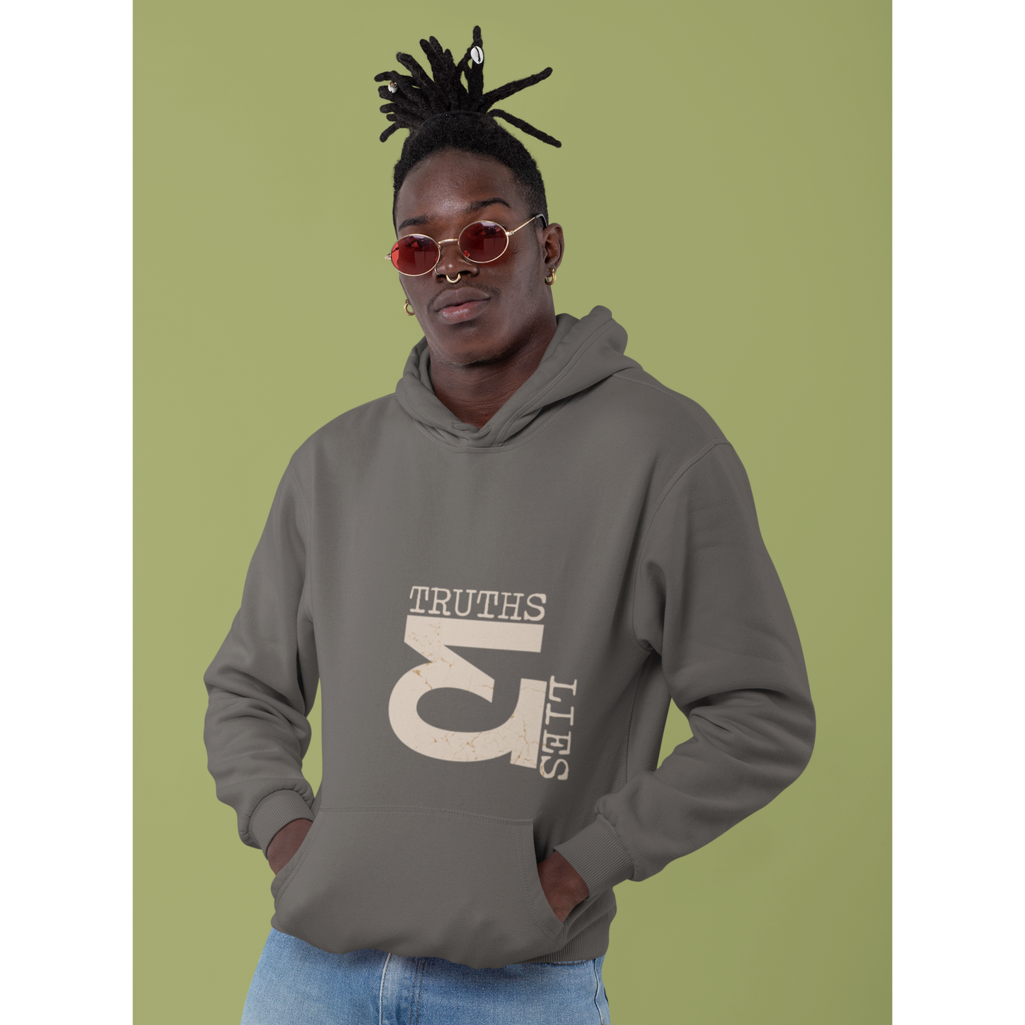 Truth & Lies - Unisex Graphic Hoodie Pullover