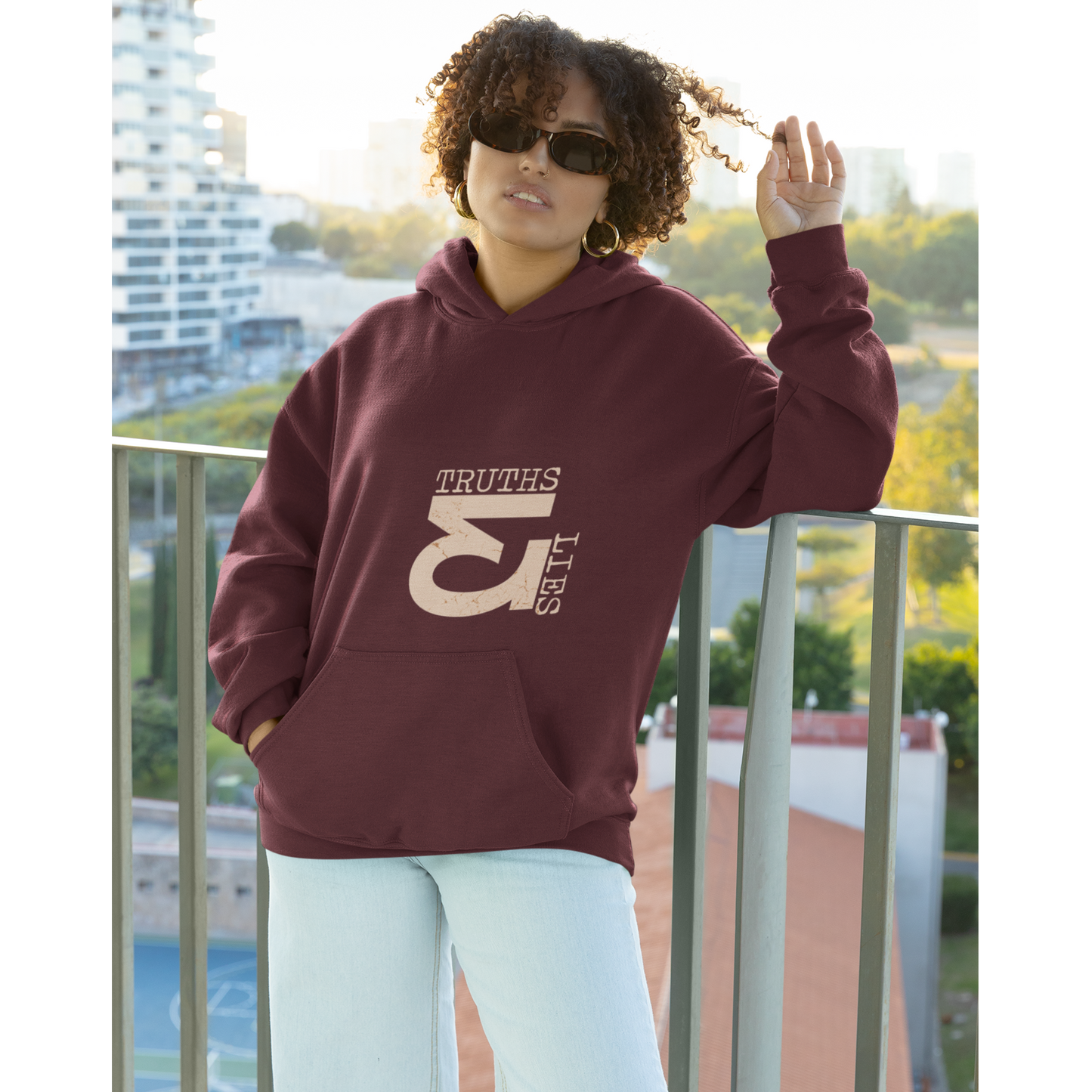Truth & Lies - Unisex Graphic Hoodie Pullover