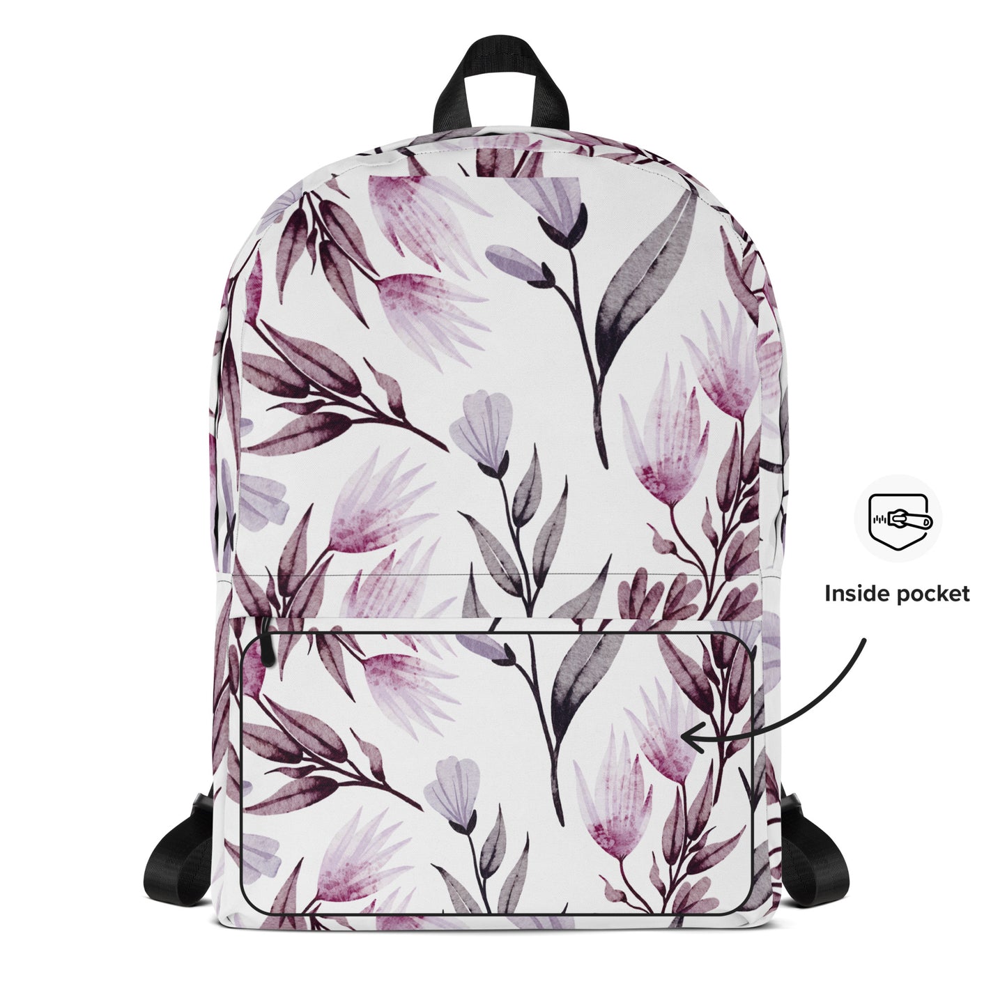 Purple Floral Backpack