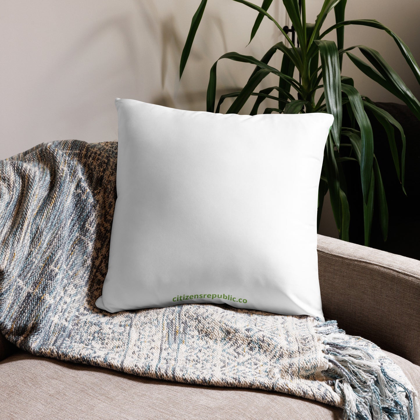 Green Pearl Succulents Pillow