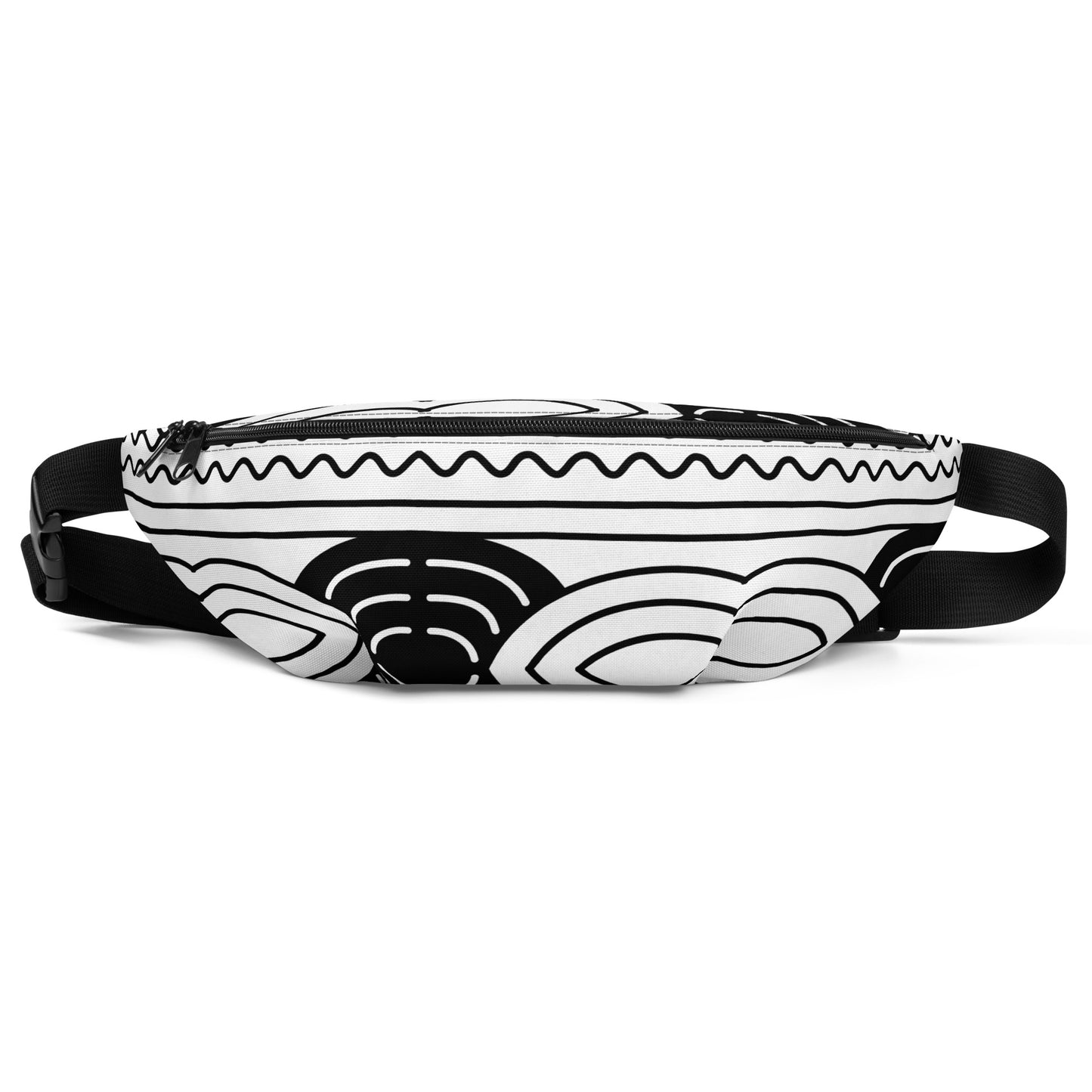 Black and White - Fanny Pack Crossbody Bag