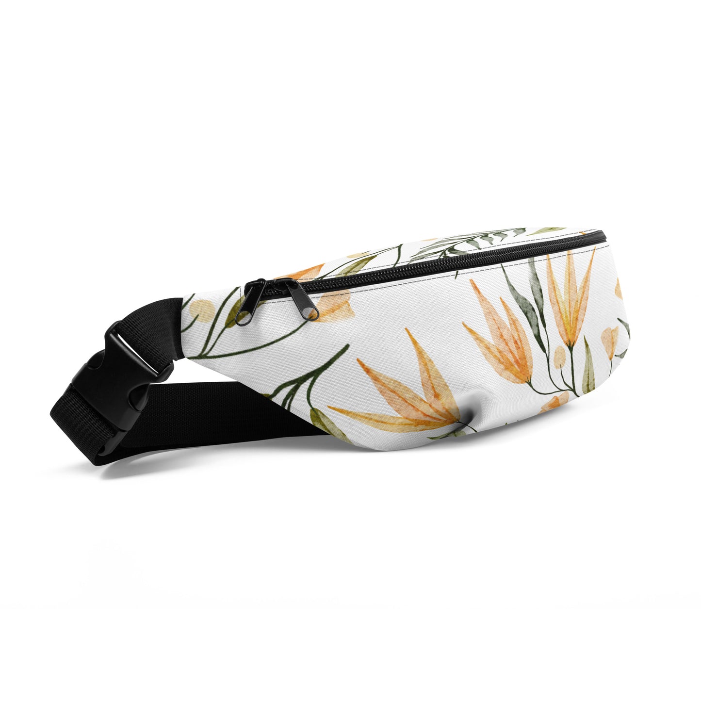 Yellow Floral - Fanny Pack Crossbody Bag