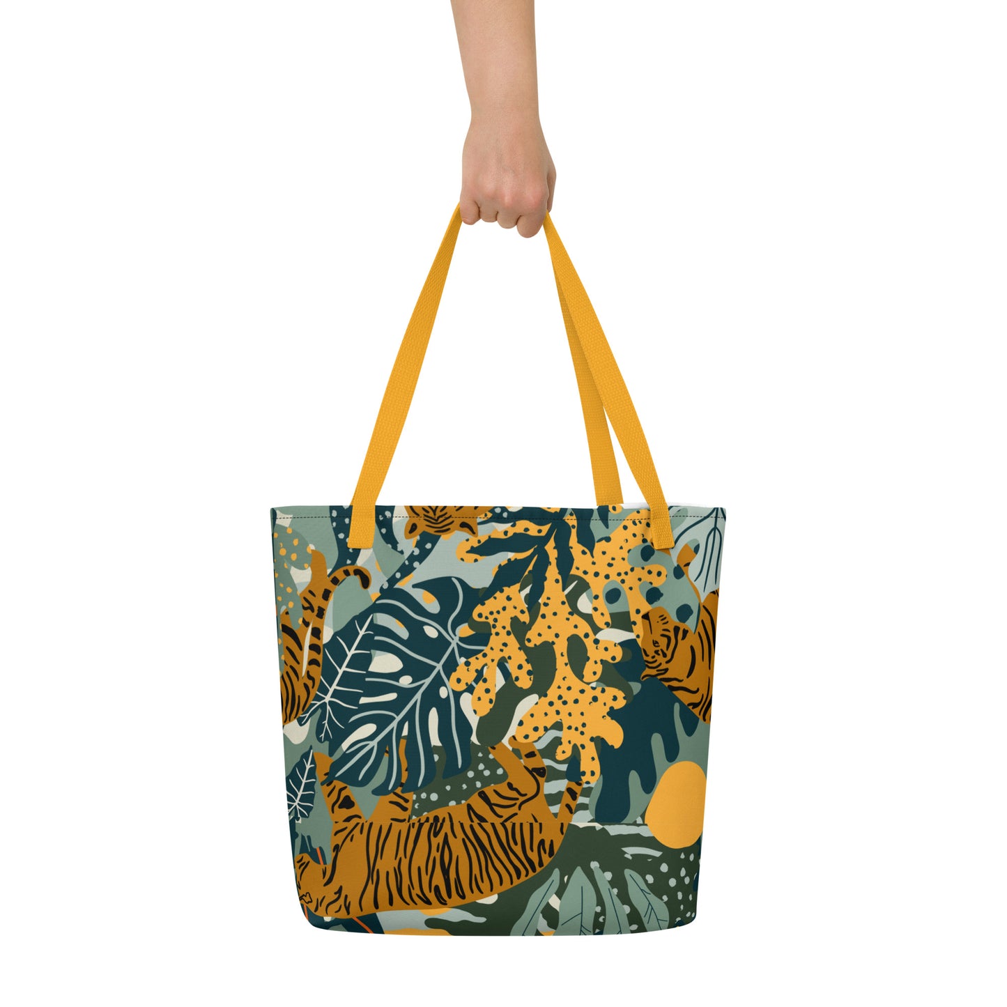 Jungle Print Large Tote Bag