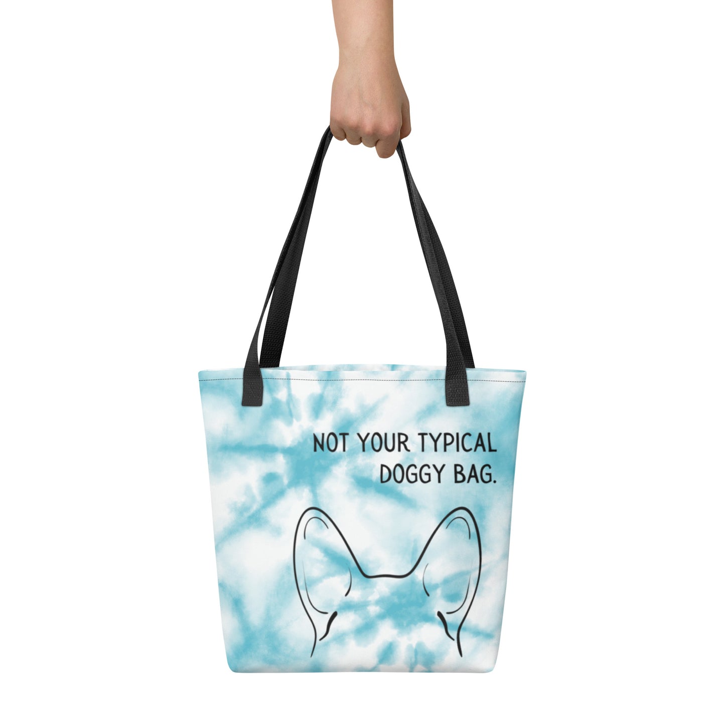 Tie Dye Dog Tote Bag