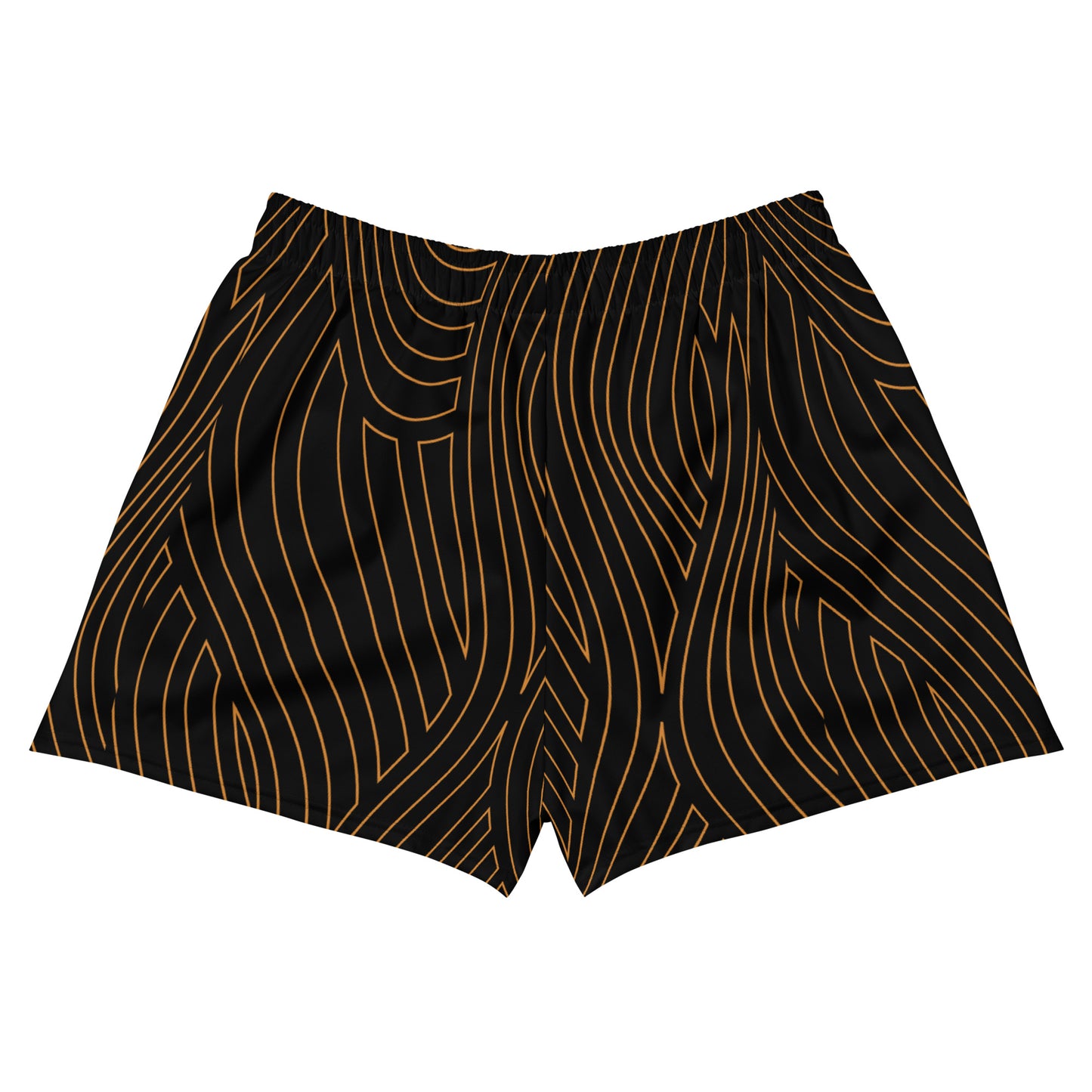 Gold Abstract Unisex Athletic Shorts