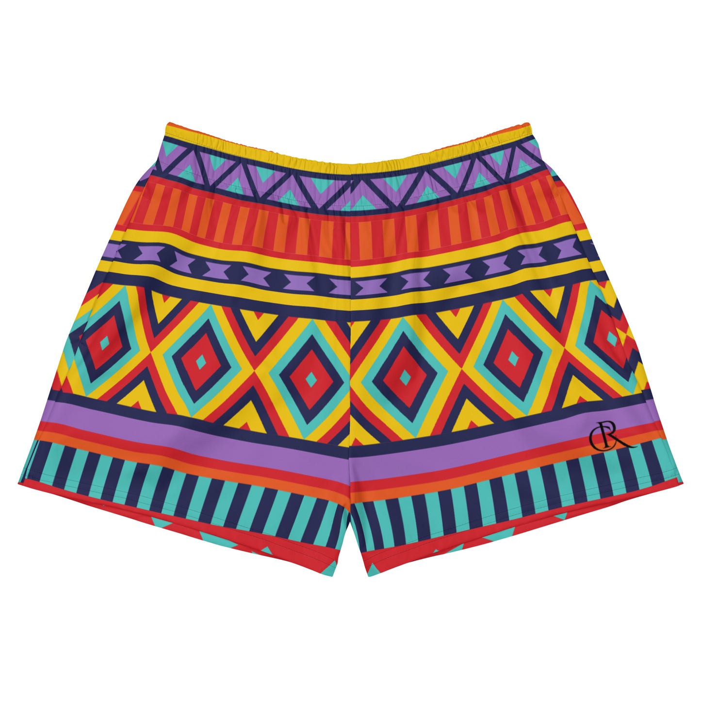 Tribal Print Athletic Shorts
