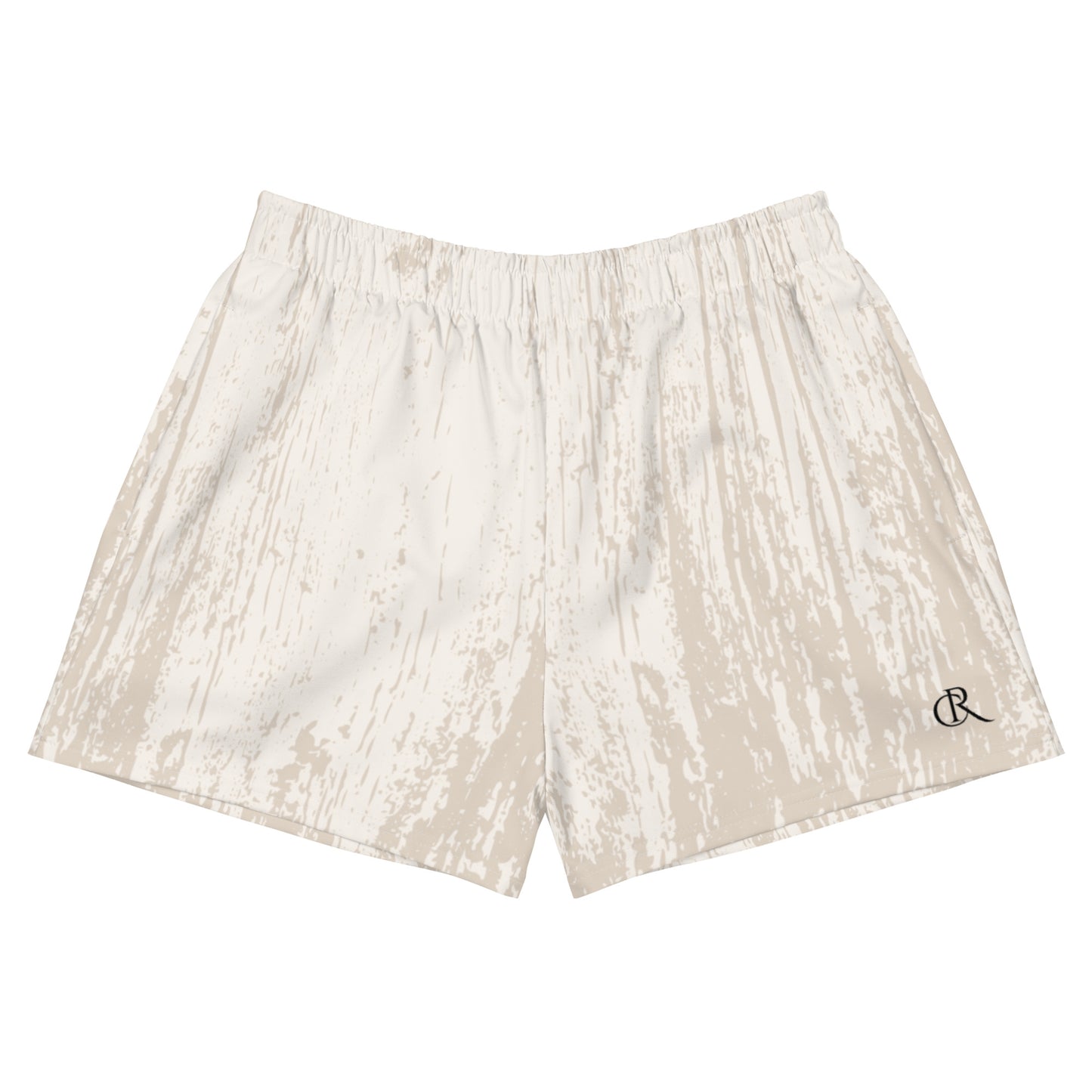 Tan Lined Unisex Athletic Shorts