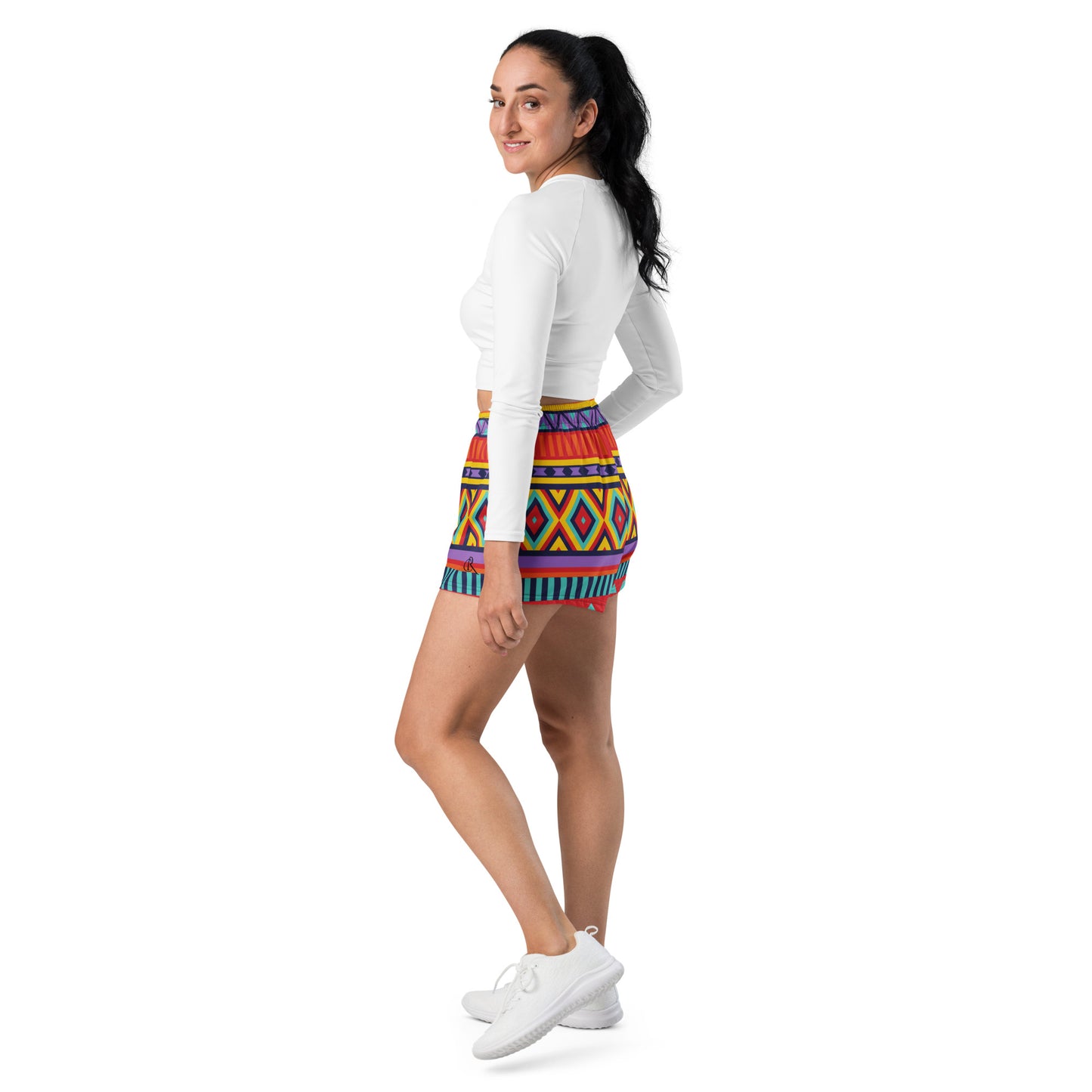 Tribal Print Athletic Shorts