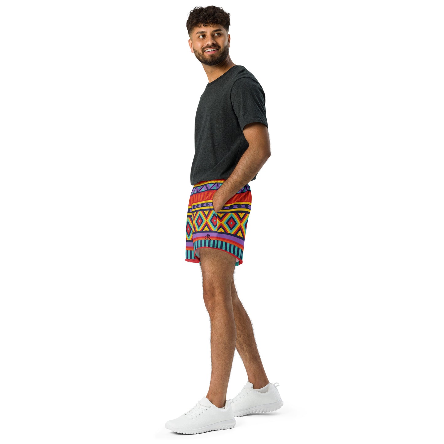 Tribal Print Athletic Shorts