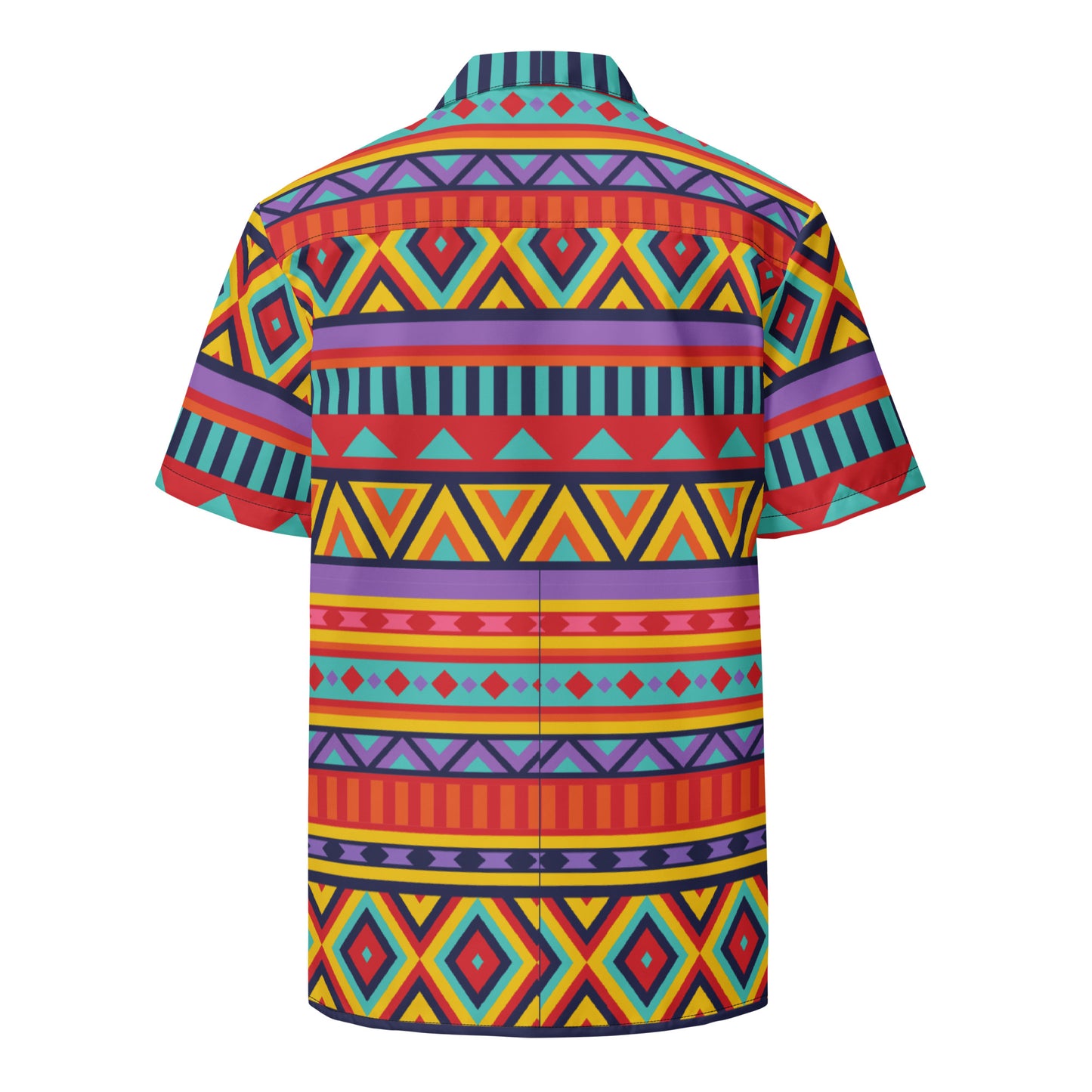 Tribal Pattern Unisex Button Up Shirt