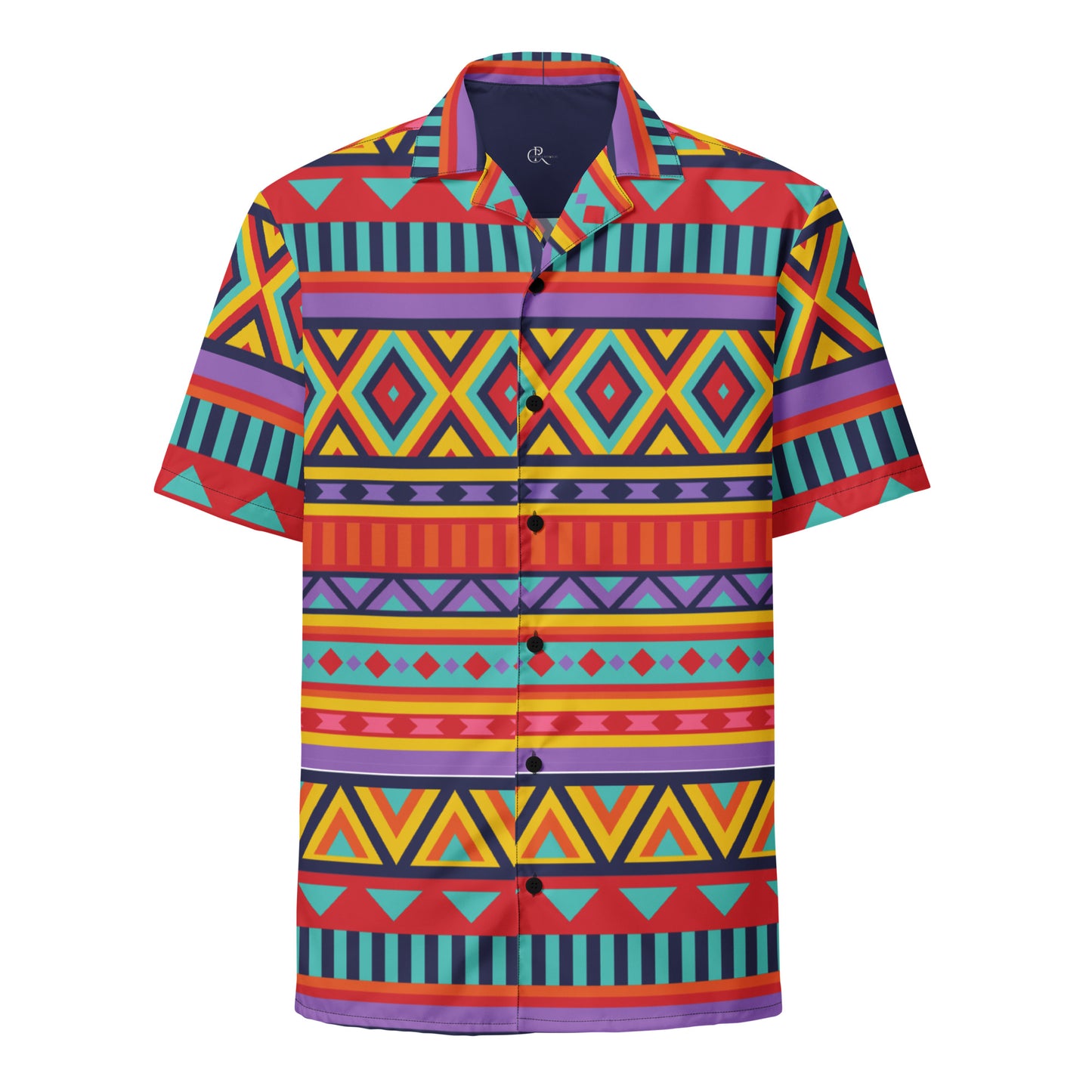 Tribal Pattern Unisex Button Up Shirt