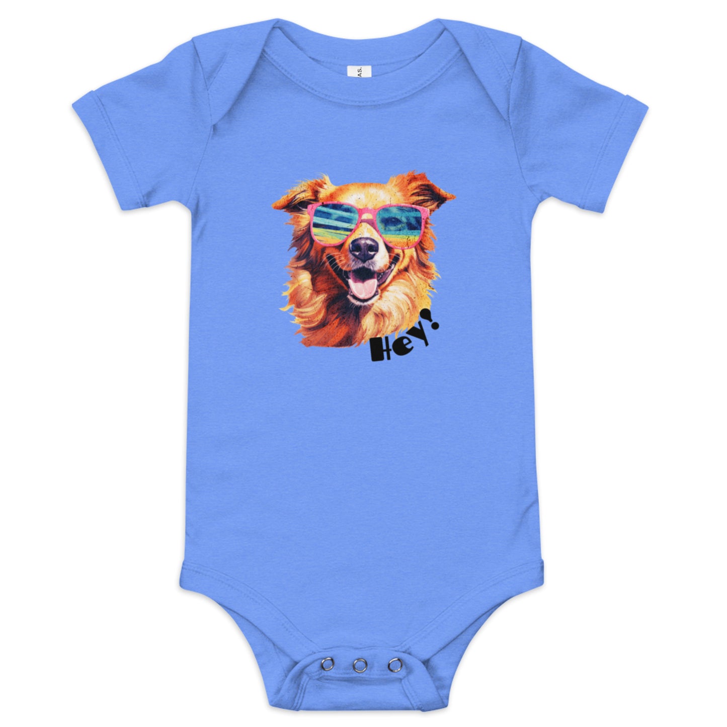 Hey! Short Sleeve Onesie 3M-24M