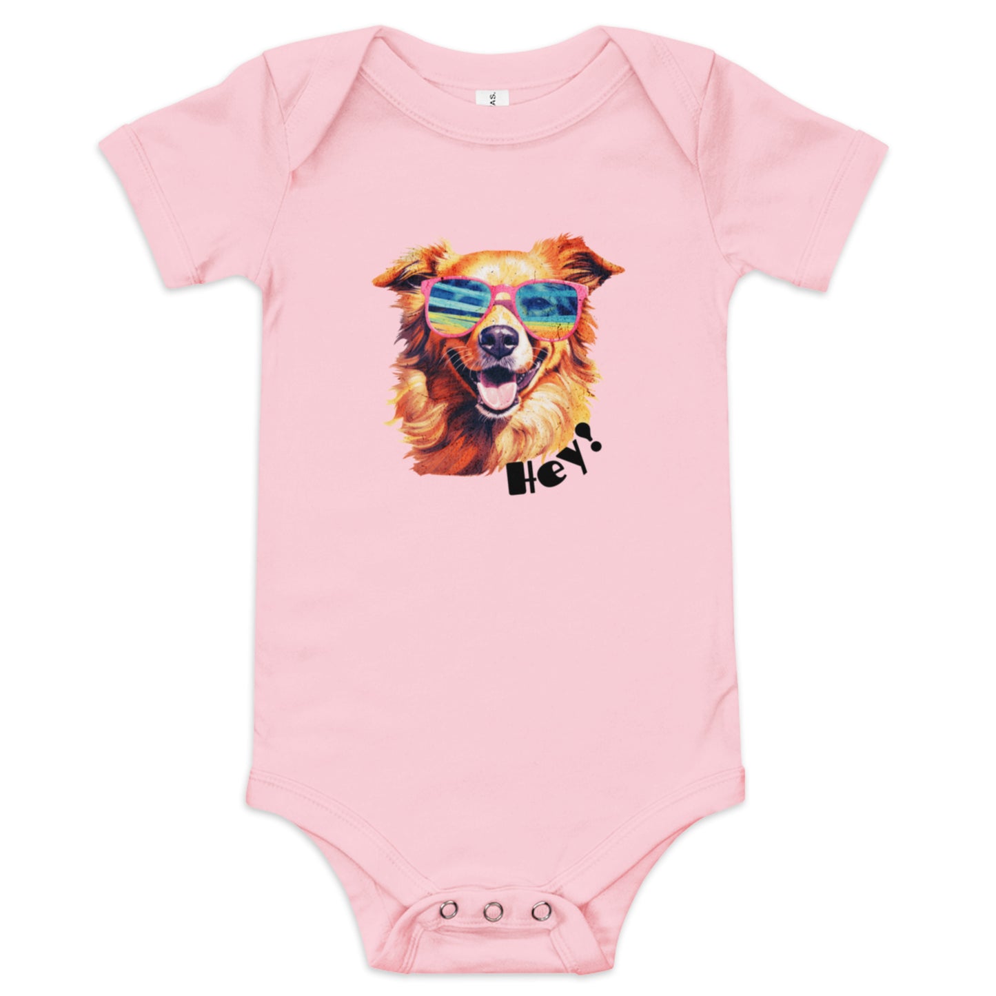 Hey! Short Sleeve Onesie 3M-24M