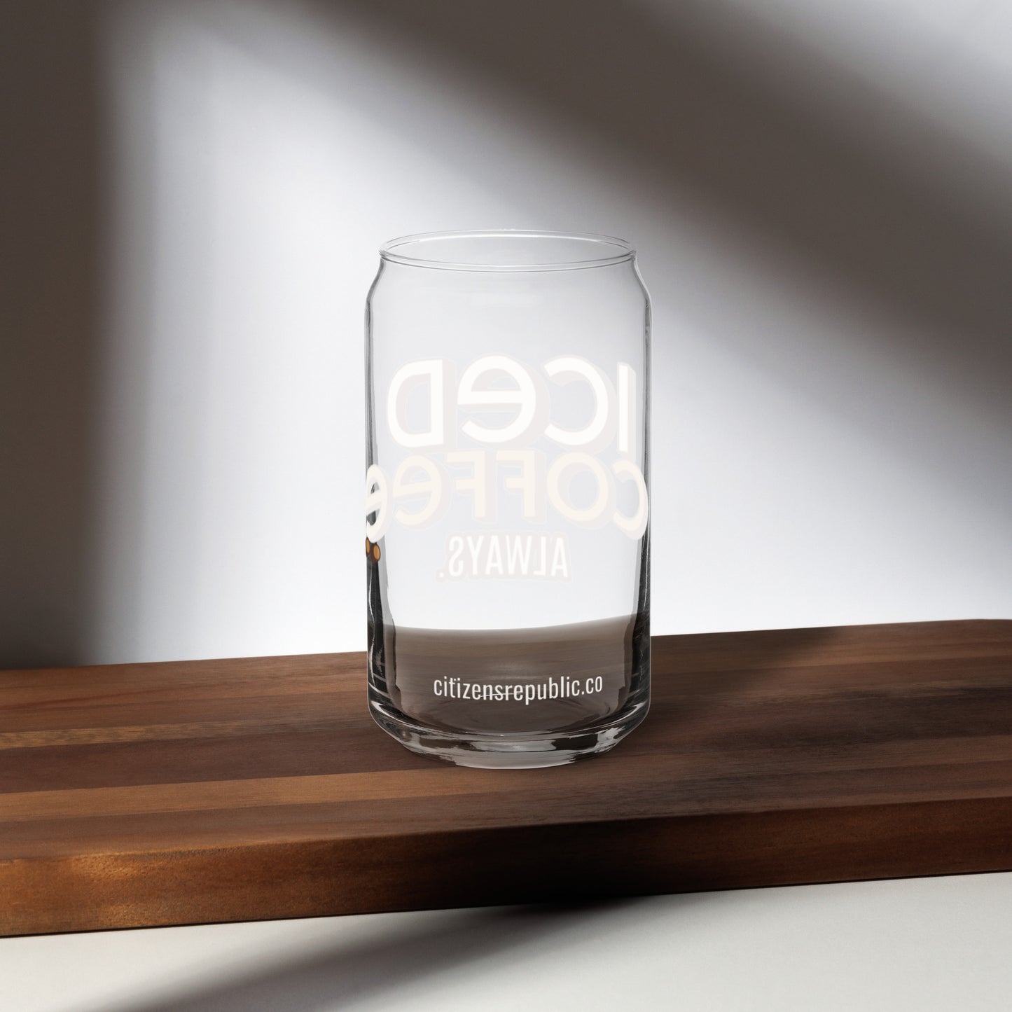Always Iced Coffee Can-shaped Glass