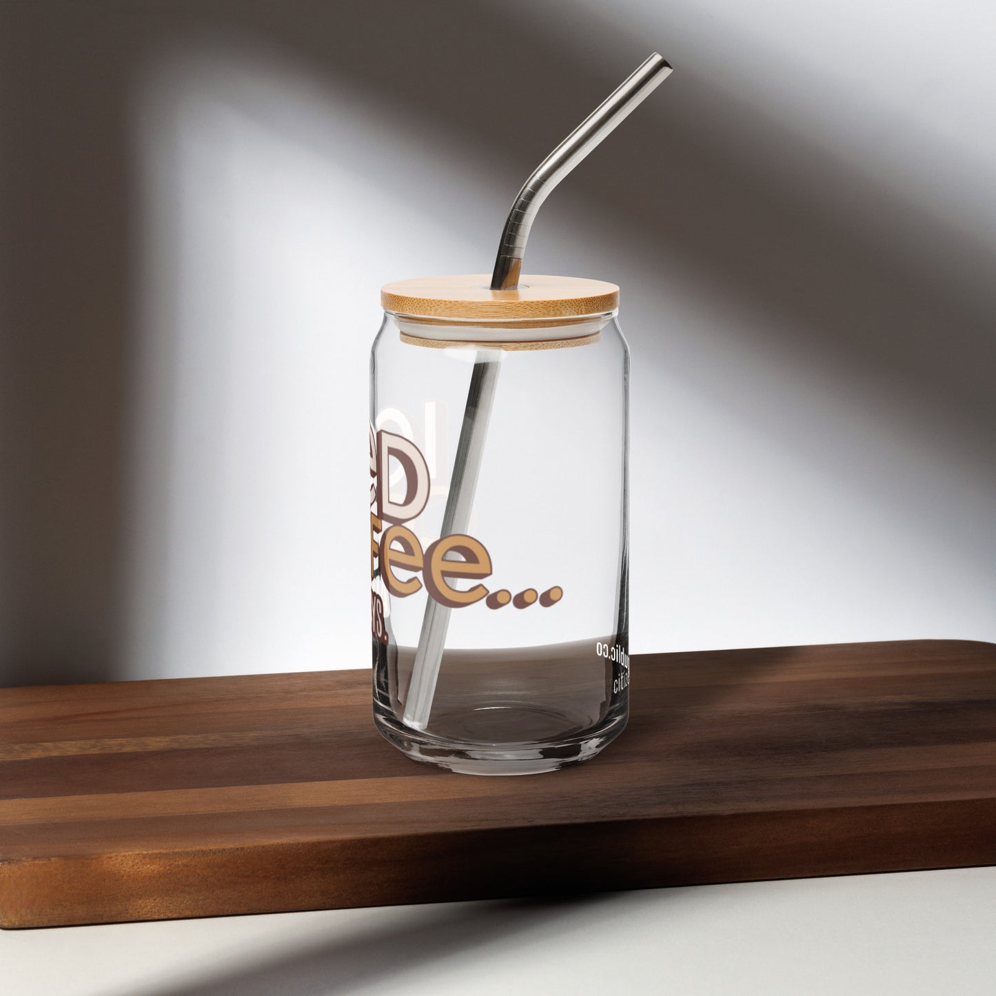 Always Iced Coffee Can-shaped Glass
