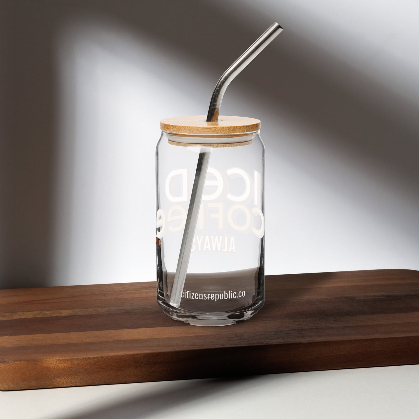 Always Iced Coffee Can-shaped Glass