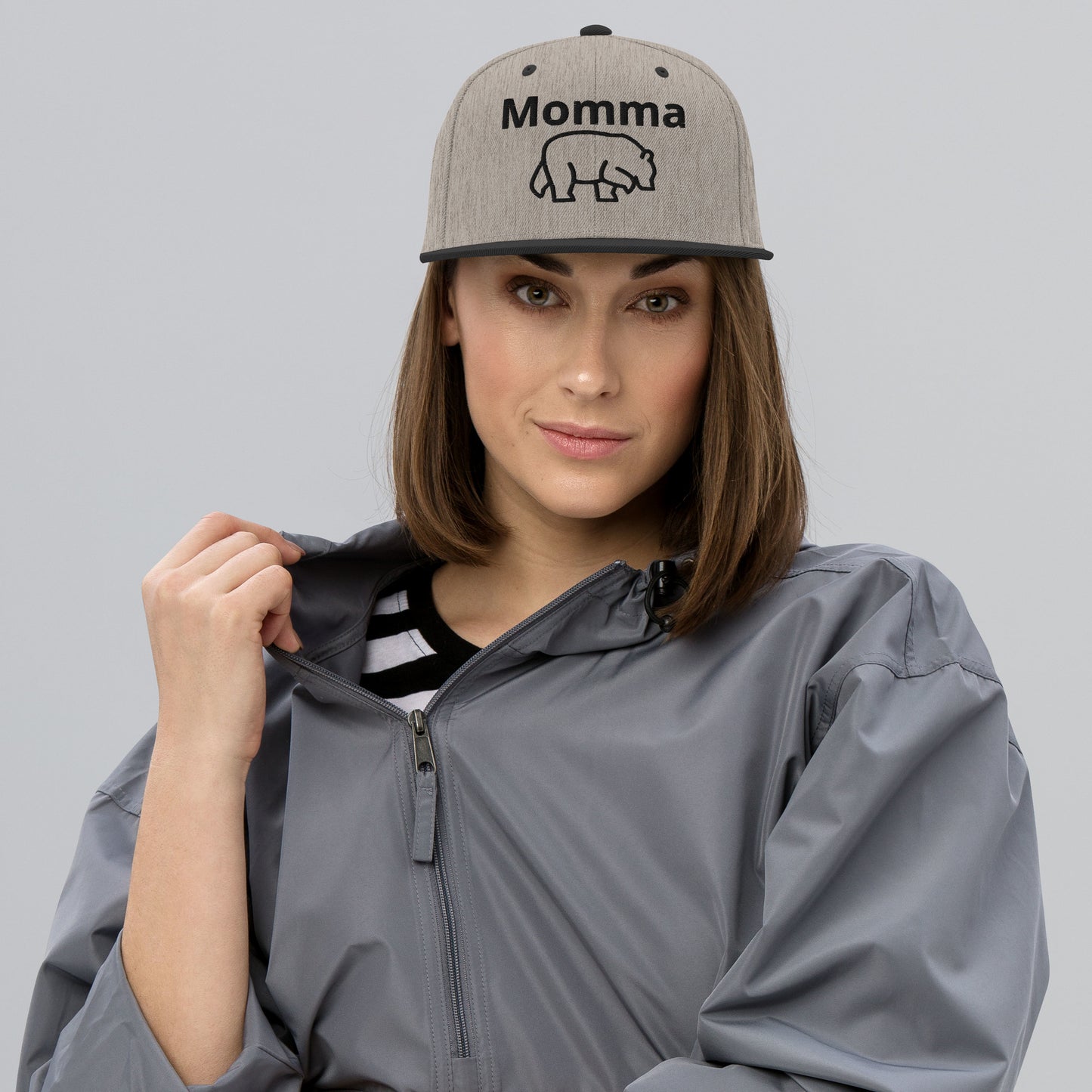 Momma Bear Snapback Hat