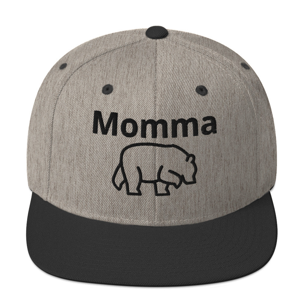Momma Bear Snapback Hat