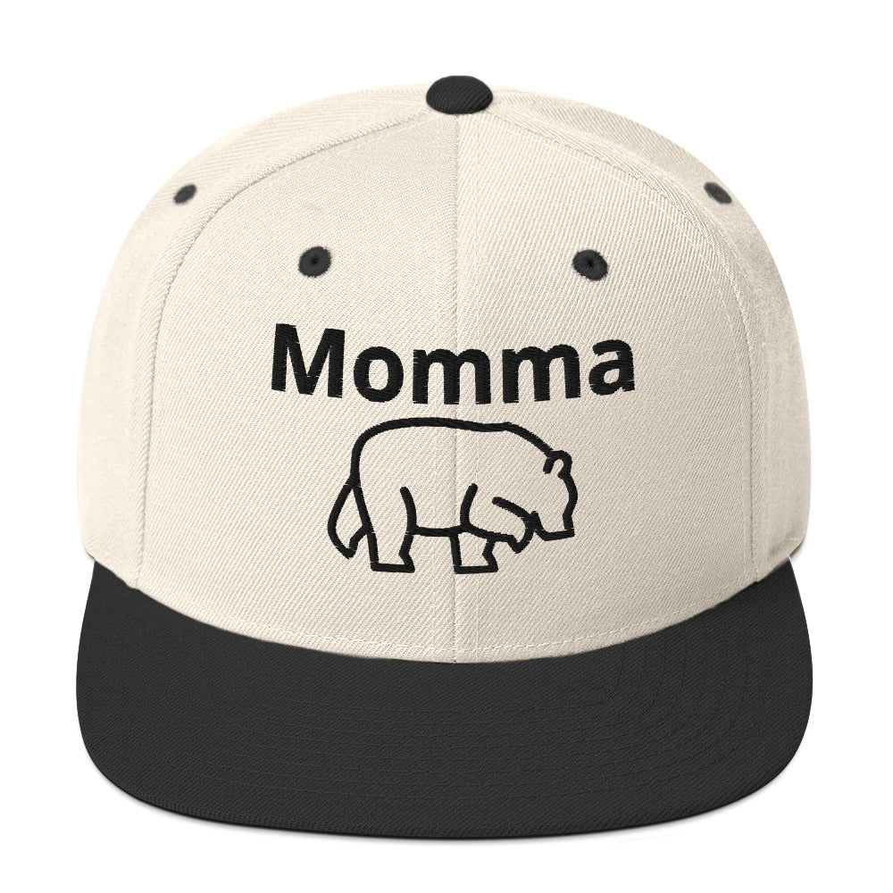Momma Bear Snapback Hat