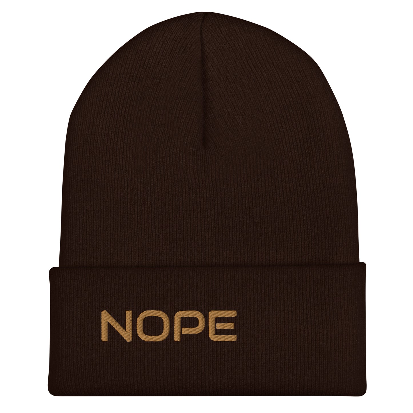 NOPE Cuffed Beanie