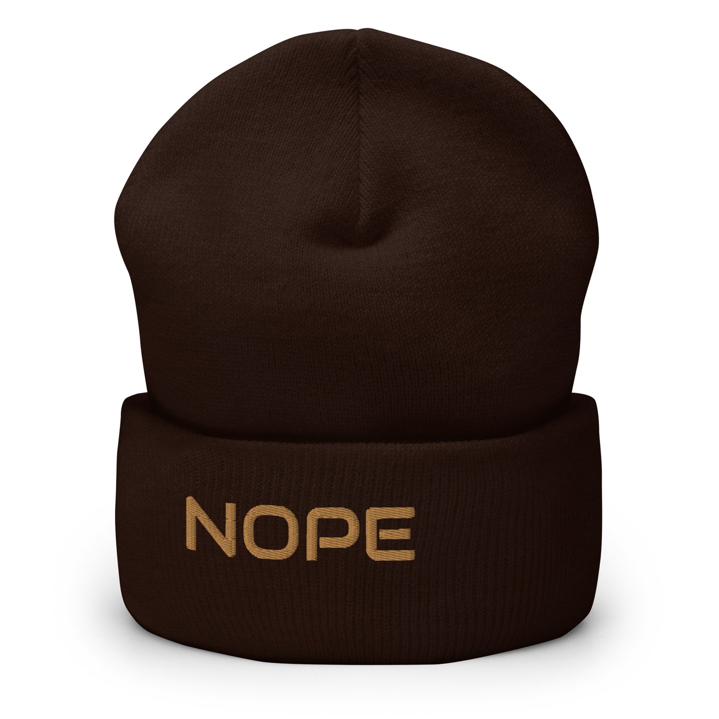 NOPE Cuffed Beanie
