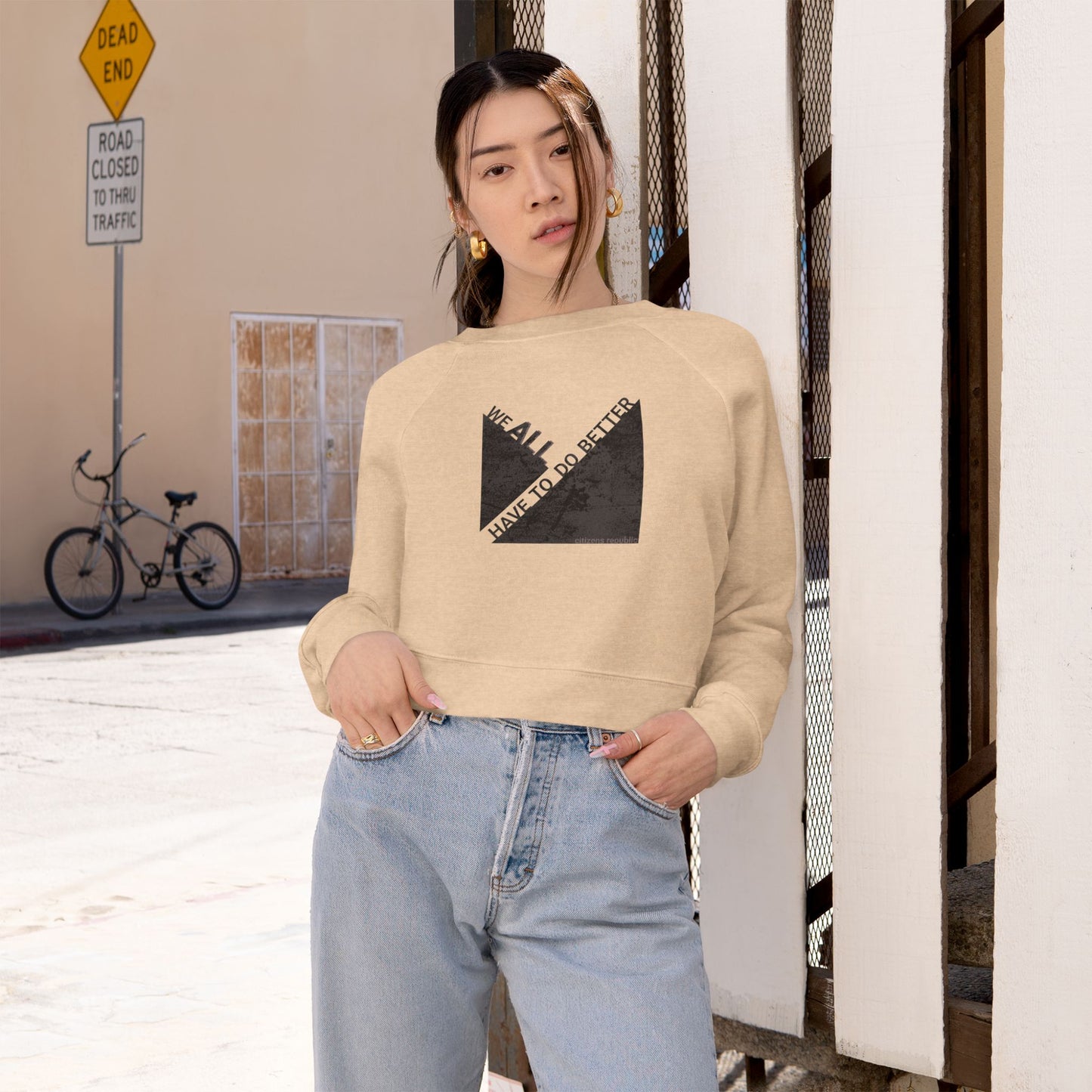 Do Better - Cropped Fleece Pullover