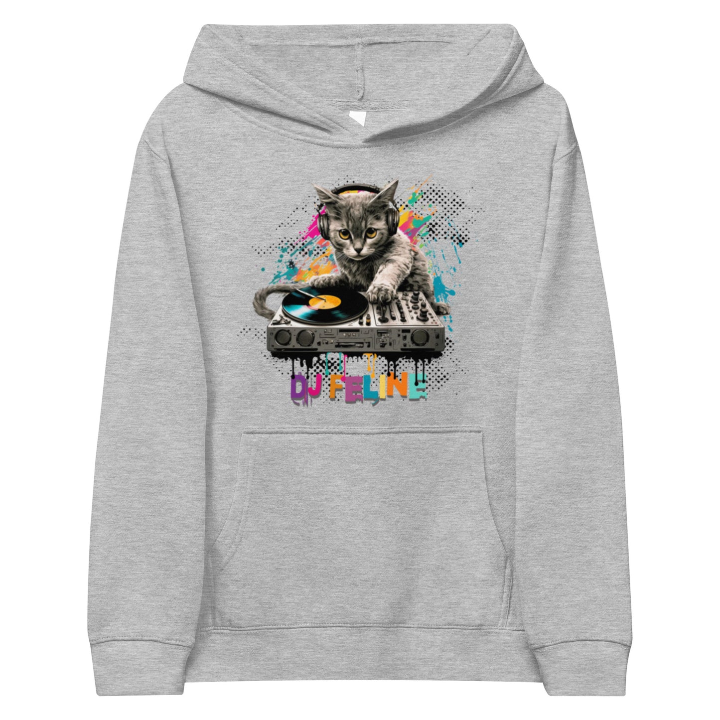 DJ Feline Fleece Graphic Hoodie