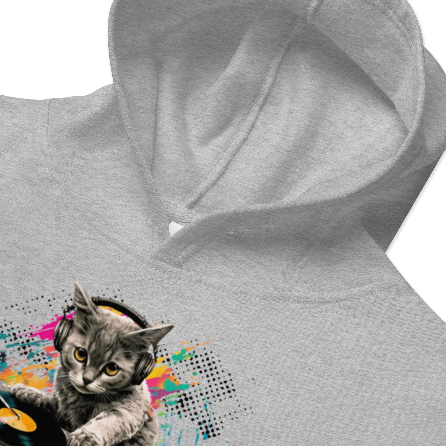 DJ Feline Fleece Graphic Hoodie
